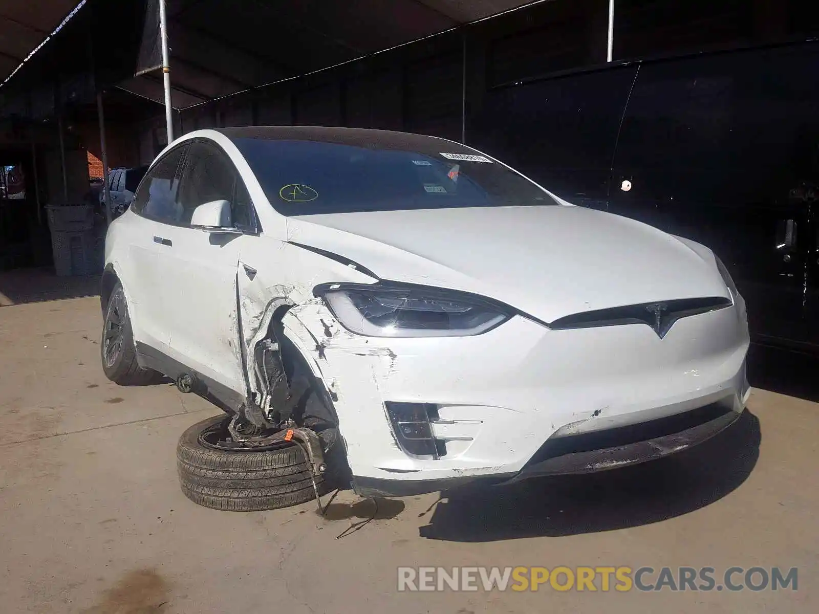 1 Photograph of a damaged car 5YJXCBE27KF159601 TESLA MODEL X 2019