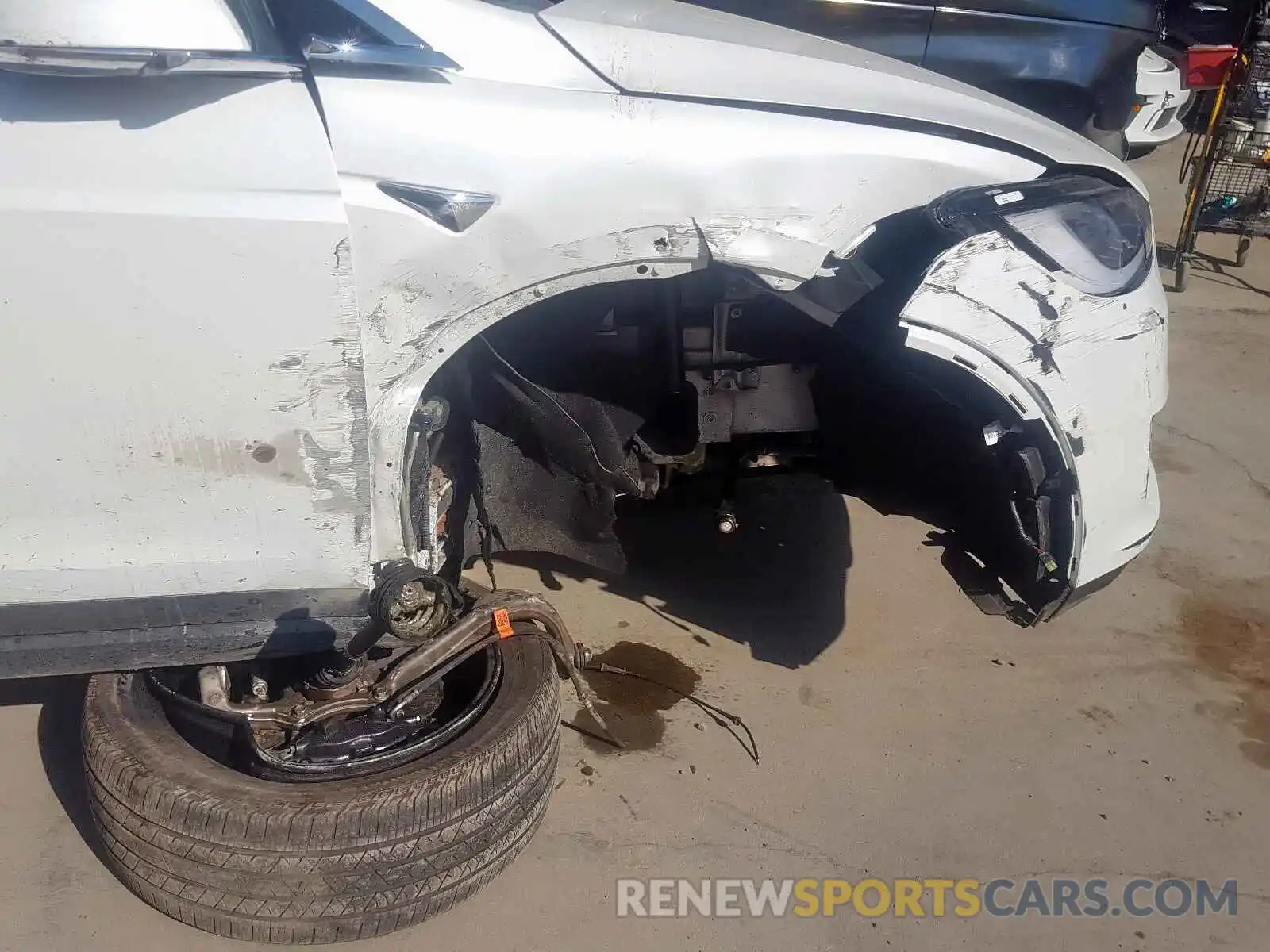 9 Photograph of a damaged car 5YJXCBE27KF159601 TESLA MODEL X 2019