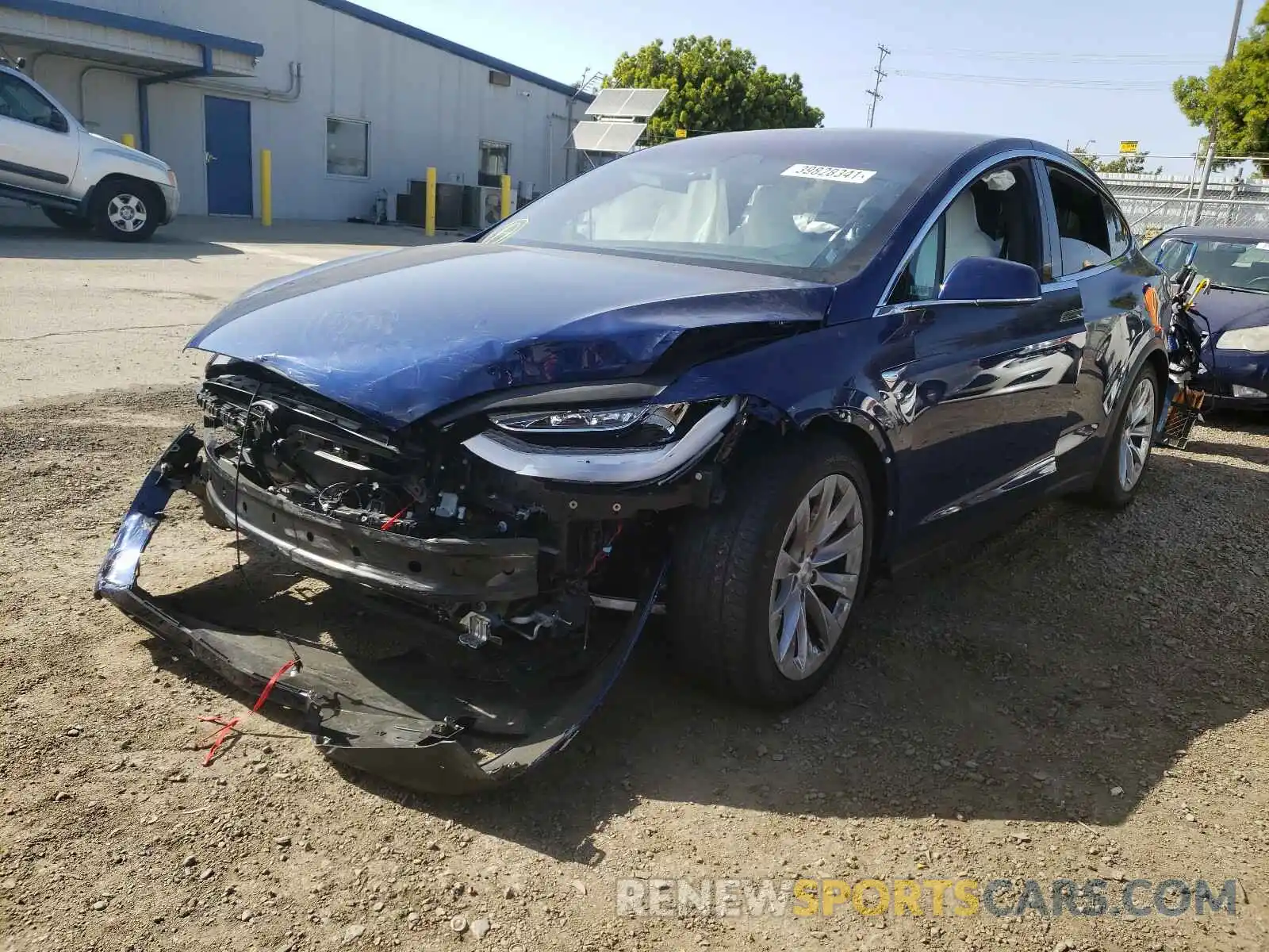 2 Photograph of a damaged car 5YJXCBE27KF187933 TESLA MODEL X 2019