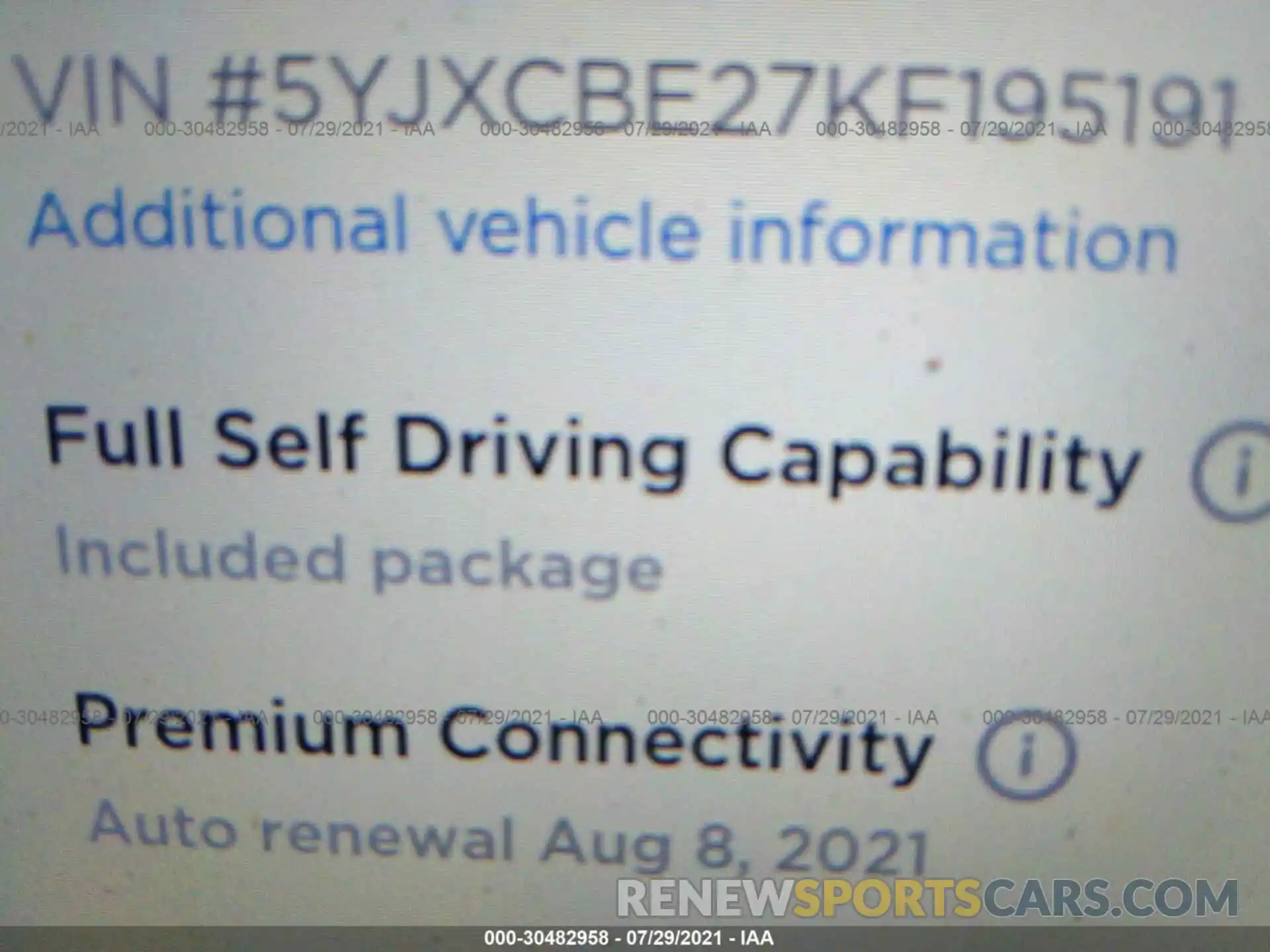 9 Photograph of a damaged car 5YJXCBE27KF195191 TESLA MODEL X 2019