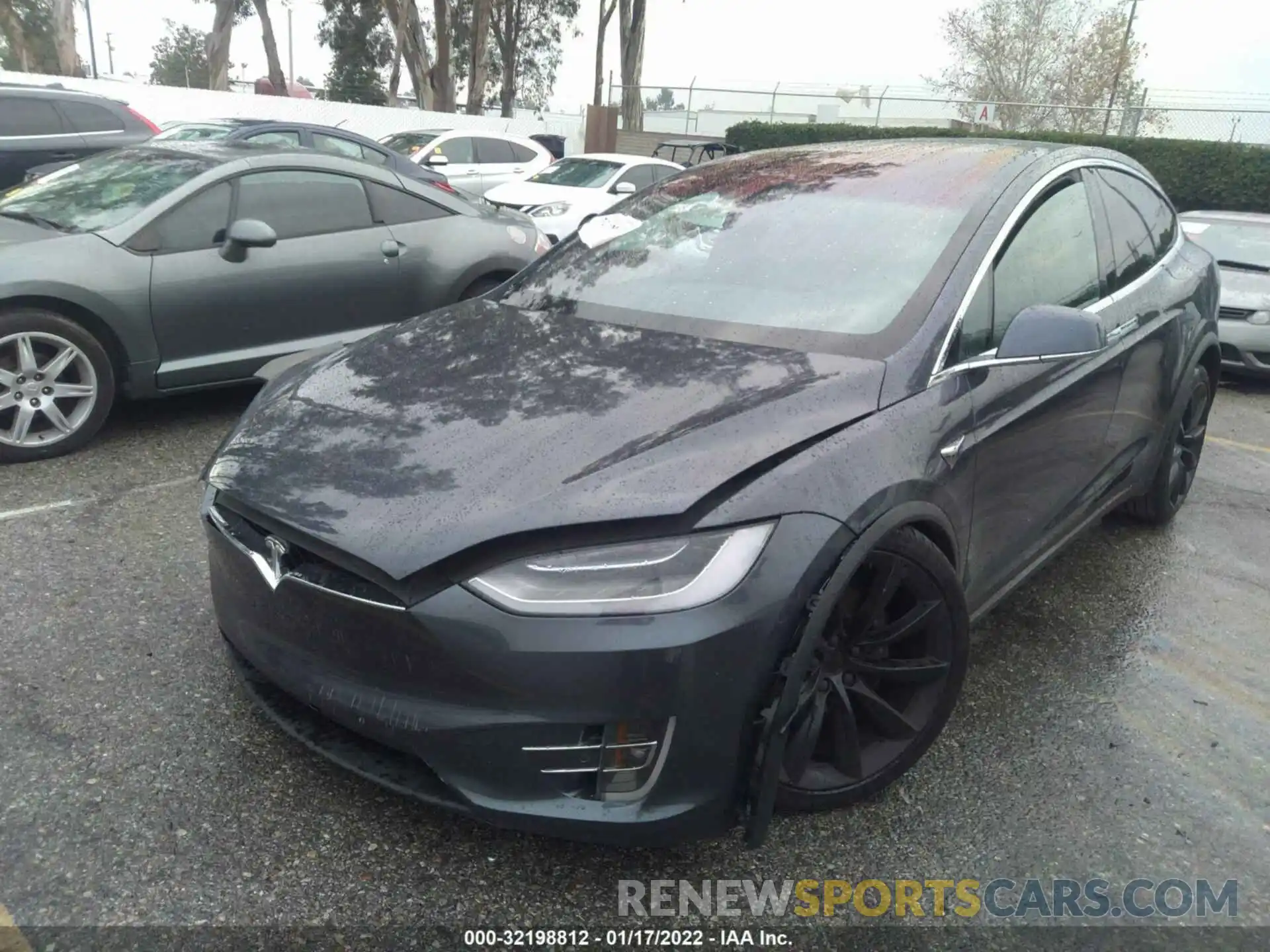 2 Photograph of a damaged car 5YJXCBE27KF199418 TESLA MODEL X 2019