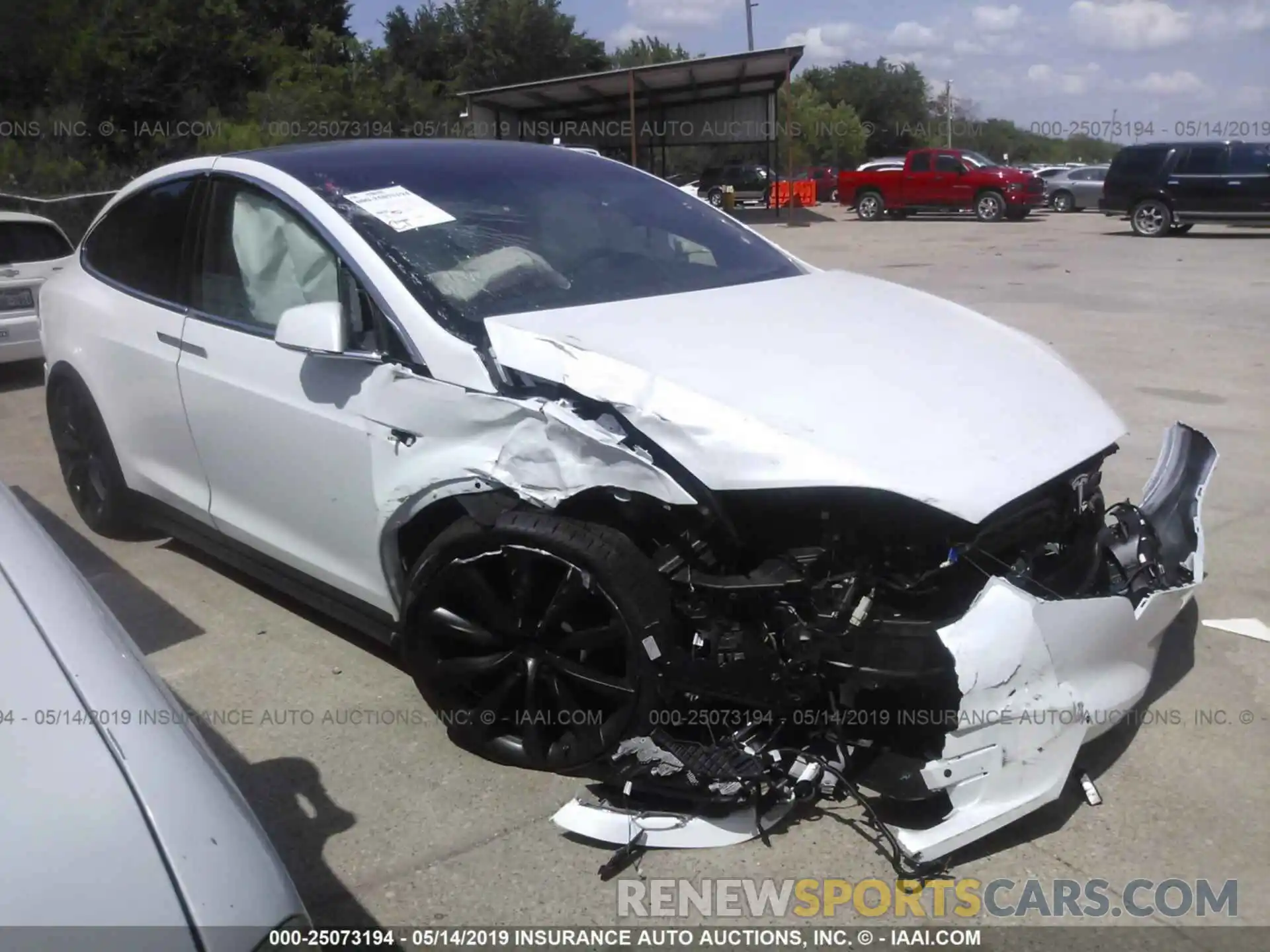 1 Photograph of a damaged car 5YJXCBE28KF155511 TESLA MODEL X 2019