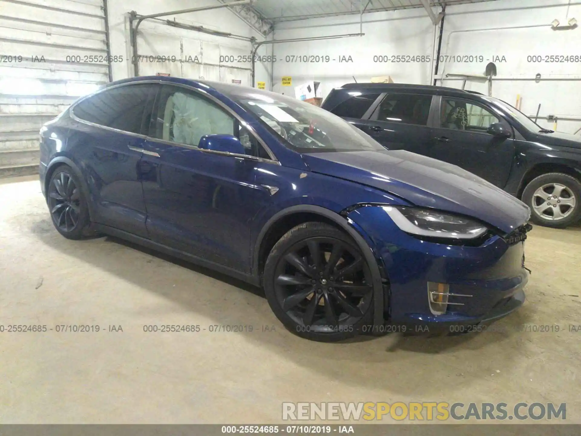 1 Фотография поврежденного автомобиля 5YJXCBE28KF160594 TESLA MODEL X 2019