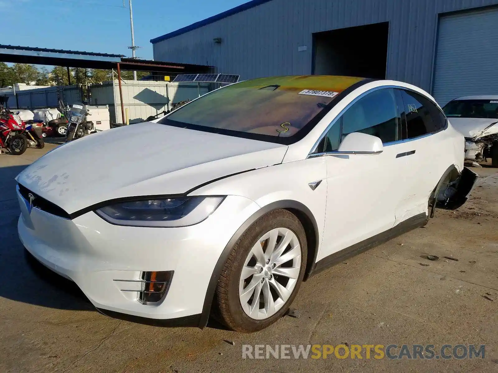 2 Photograph of a damaged car 5YJXCBE28KF198231 TESLA MODEL X 2019