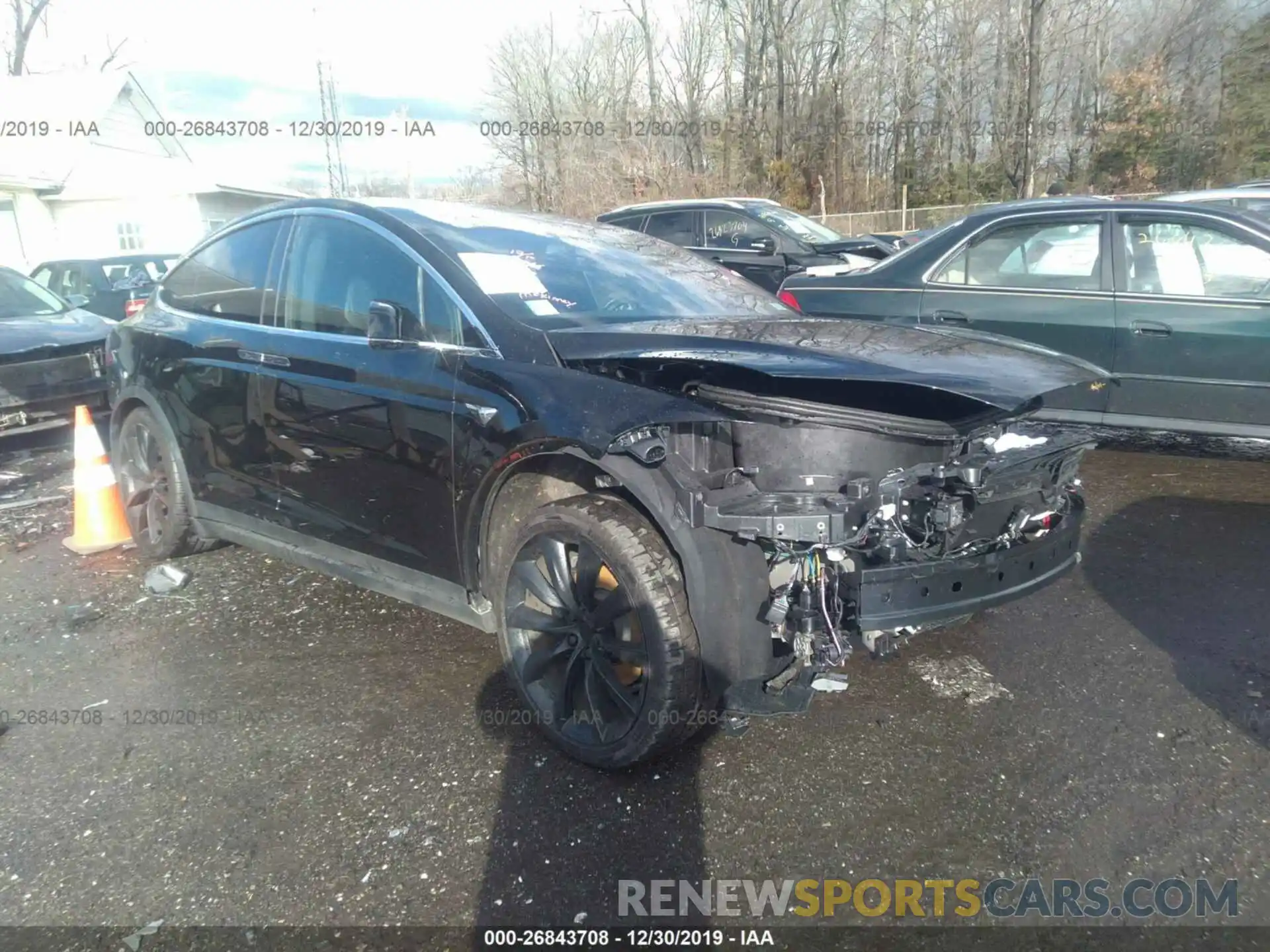 1 Photograph of a damaged car 5YJXCBE2XKF150973 TESLA MODEL X 2019