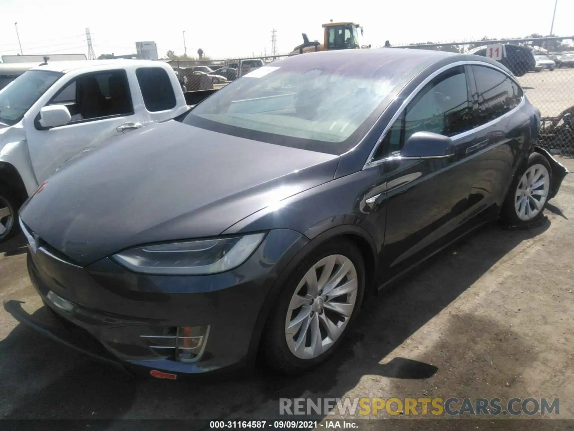 2 Photograph of a damaged car 5YJXCBE2XKF196318 TESLA MODEL X 2019