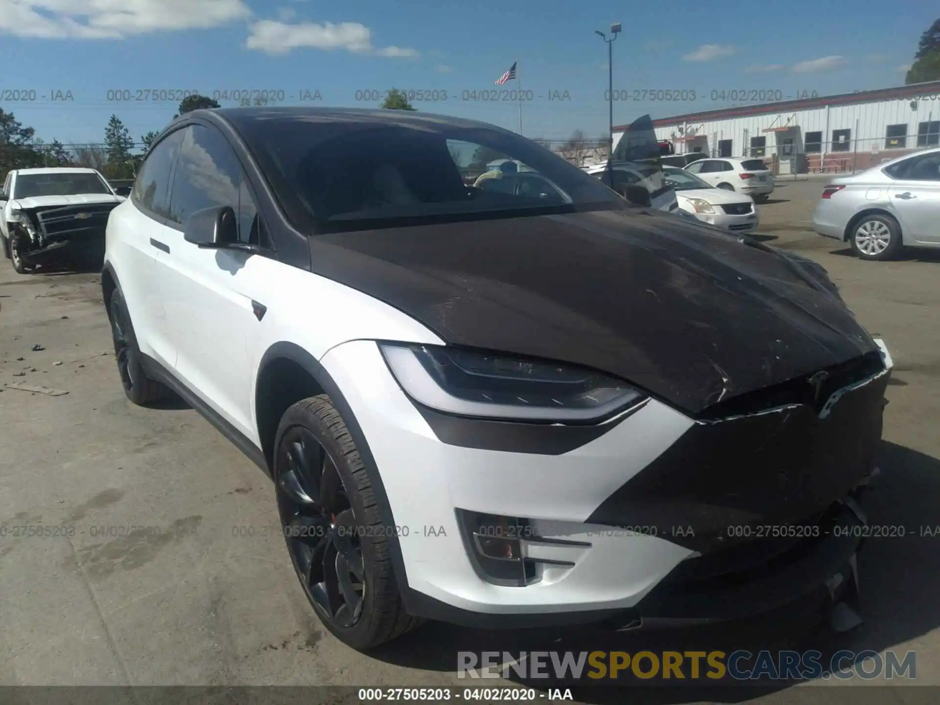 1 Photograph of a damaged car 5YJXCBE40KF144892 TESLA MODEL X 2019