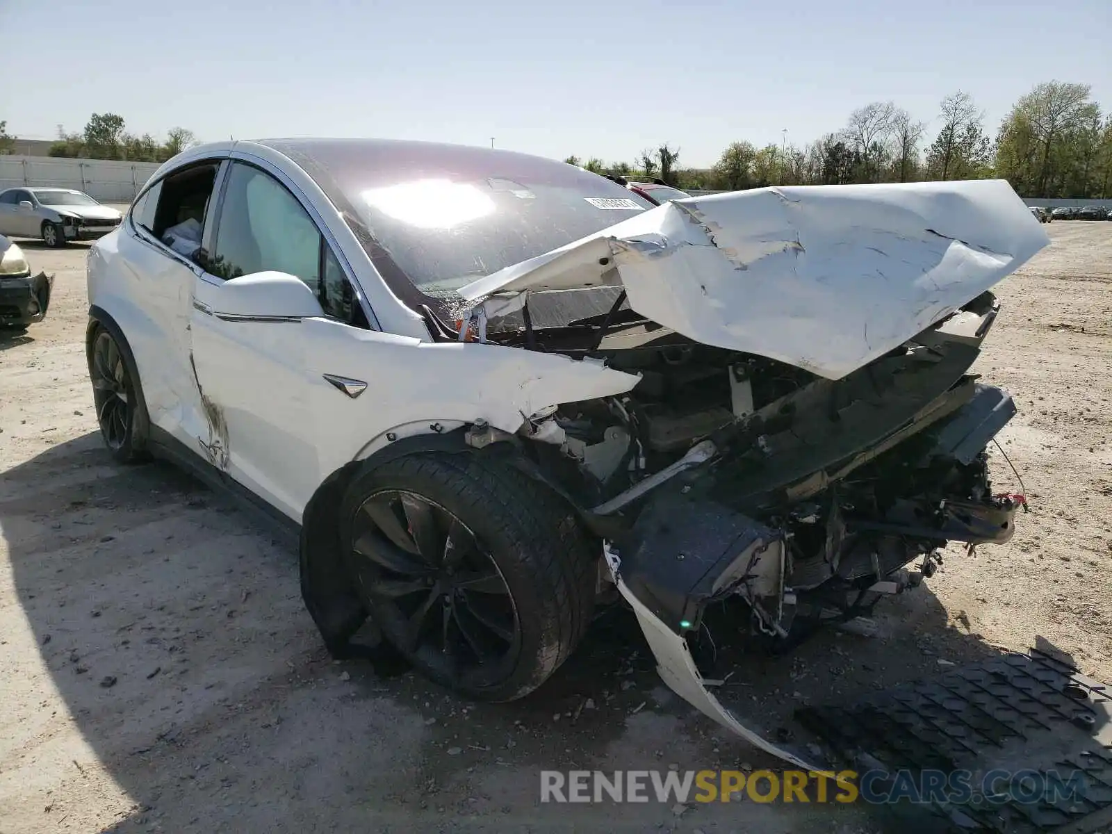 1 Photograph of a damaged car 5YJXCBE40KF145864 TESLA MODEL X 2019