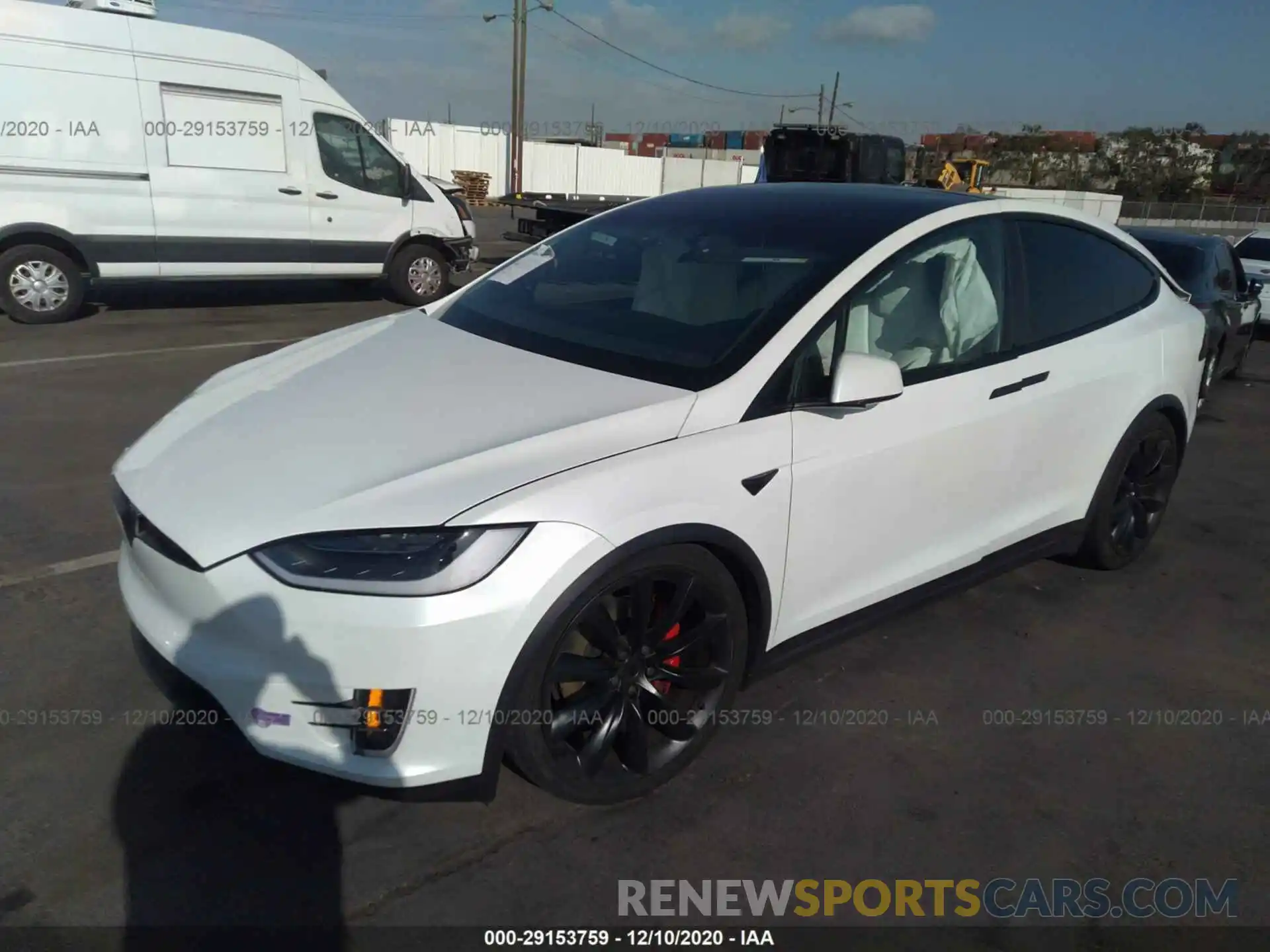 2 Photograph of a damaged car 5YJXCBE41KF144898 TESLA MODEL X 2019