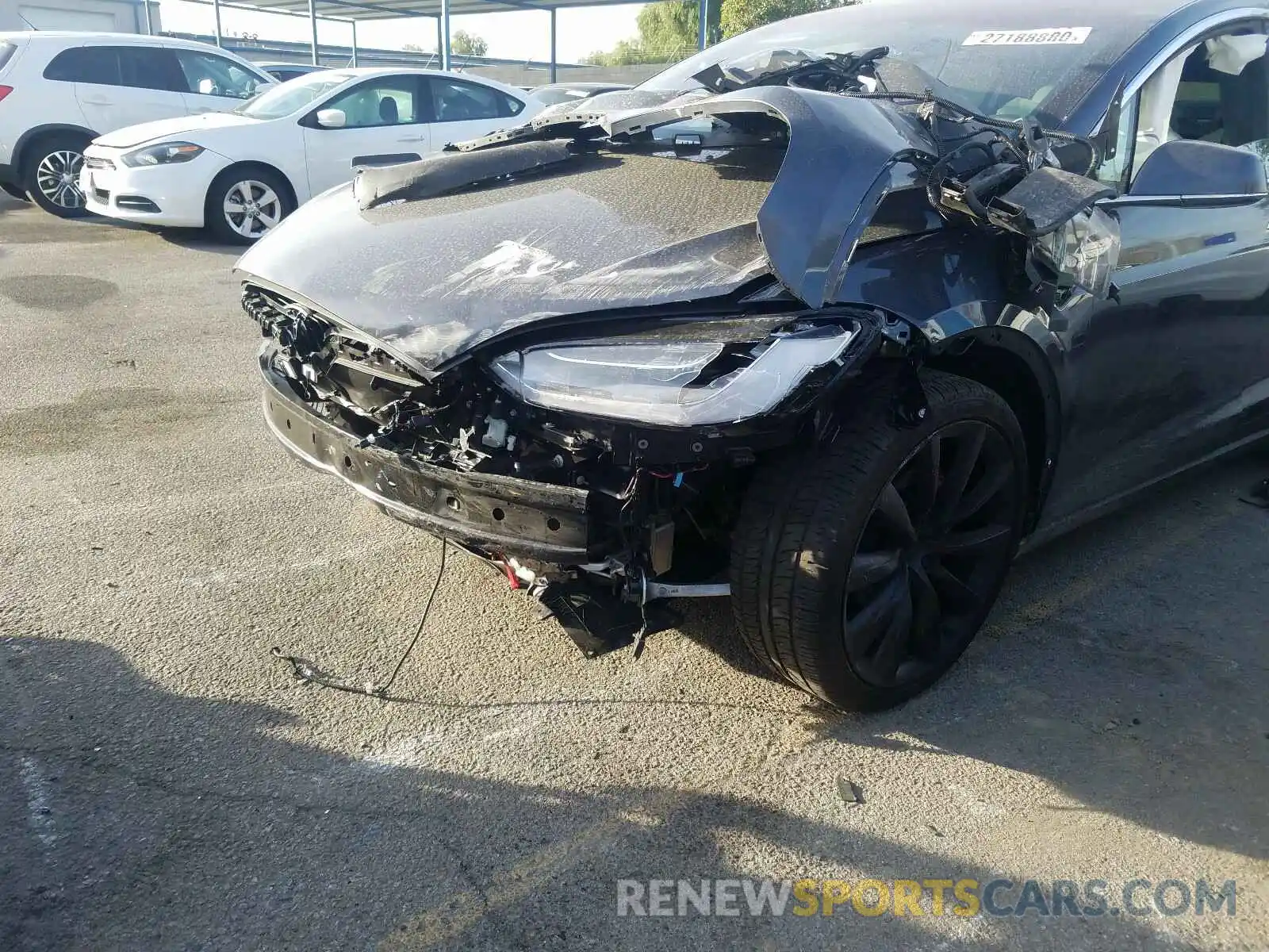 9 Photograph of a damaged car 5YJXCBE42KF209564 TESLA MODEL X 2019