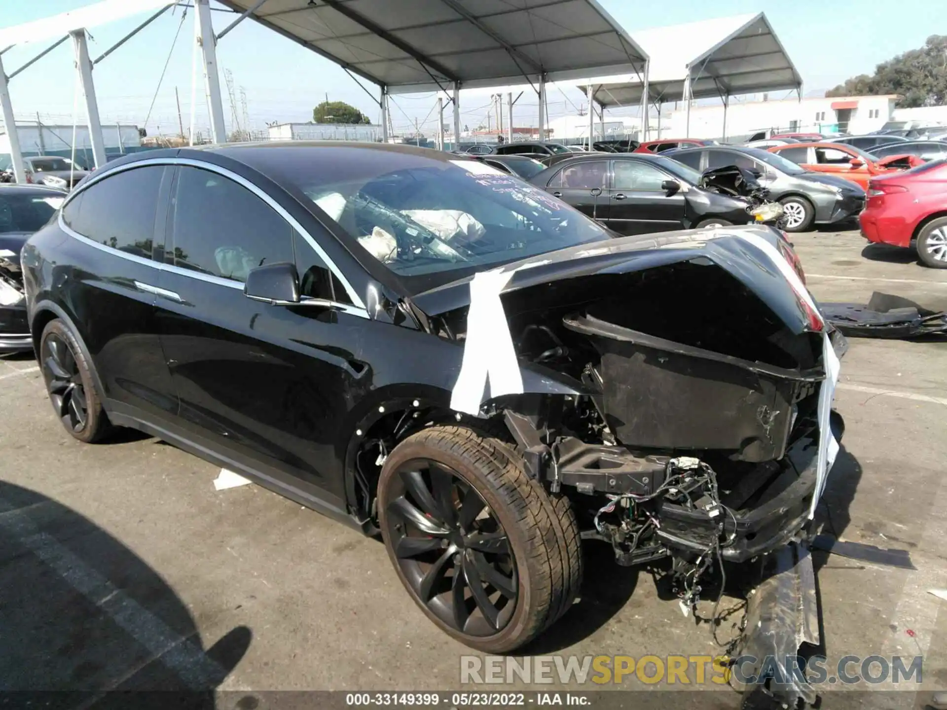 1 Photograph of a damaged car 5YJXCBE43KF160858 TESLA MODEL X 2019