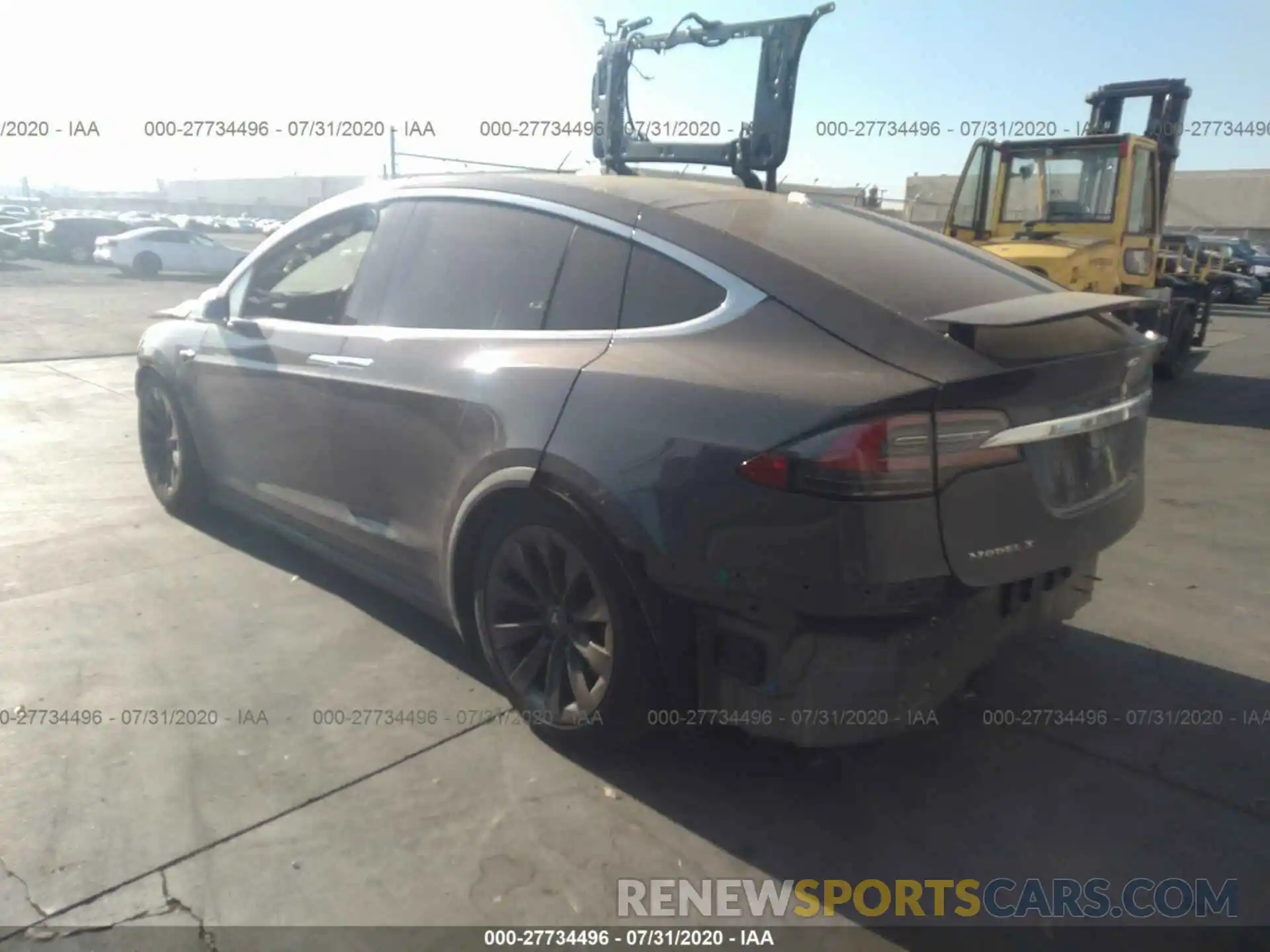 3 Фотография поврежденного автомобиля 5YJXCBE44KF157385 TESLA MODEL X 2019