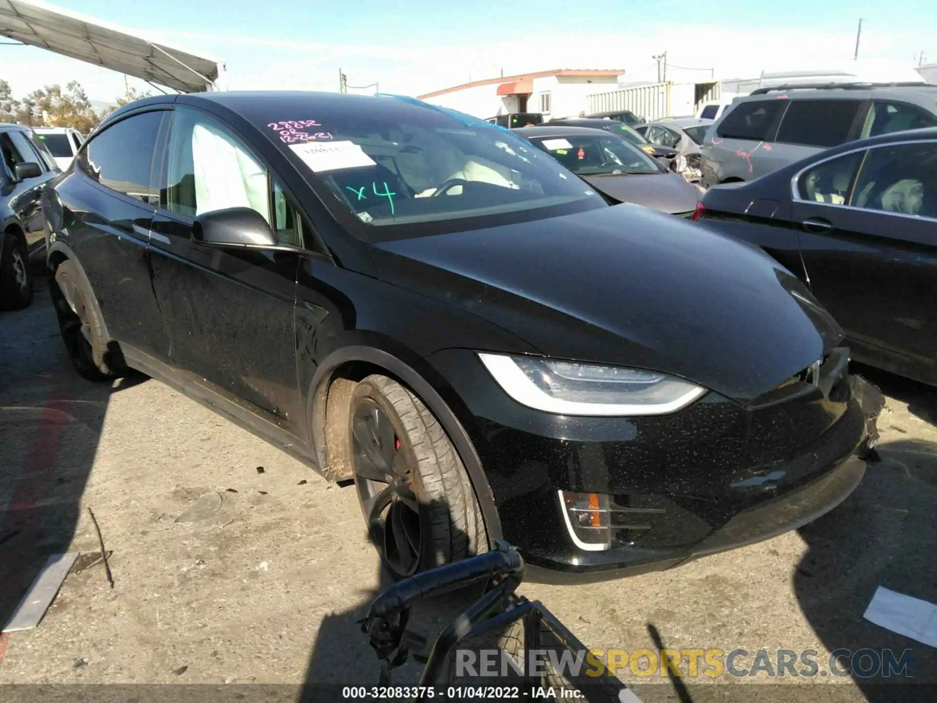 1 Photograph of a damaged car 5YJXCBE44KF180813 TESLA MODEL X 2019