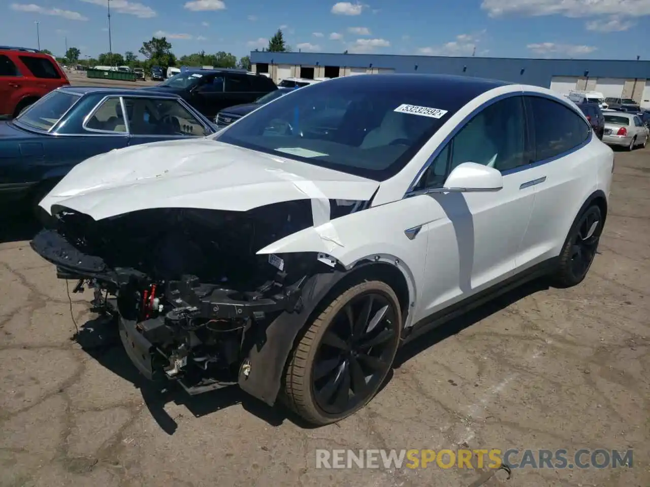 2 Фотография поврежденного автомобиля 5YJXCBE46KF180828 TESLA MODEL X 2019