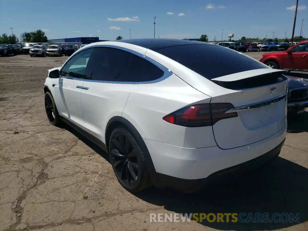 3 Photograph of a damaged car 5YJXCBE46KF180828 TESLA MODEL X 2019