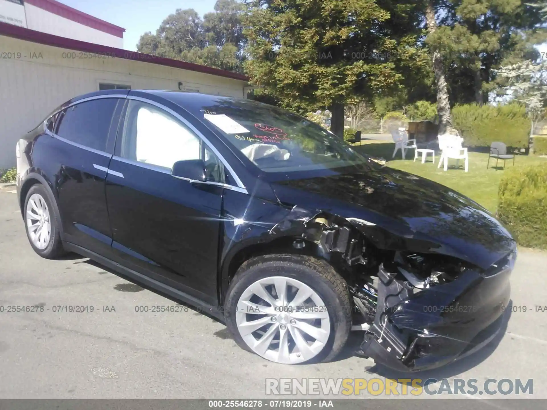 1 Photograph of a damaged car 5YJXCDE20KF162464 TESLA MODEL X 2019