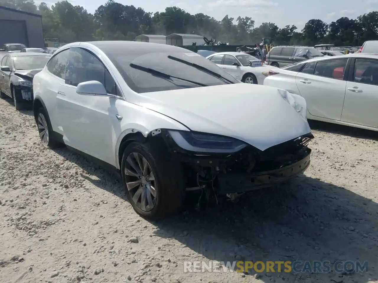 1 Photograph of a damaged car 5YJXCDE20KF185730 TESLA MODEL X 2019