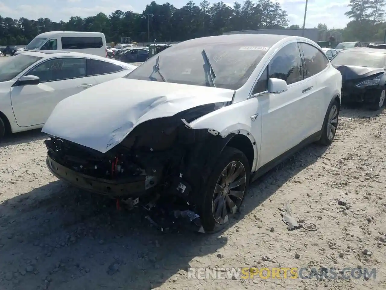 2 Photograph of a damaged car 5YJXCDE20KF185730 TESLA MODEL X 2019