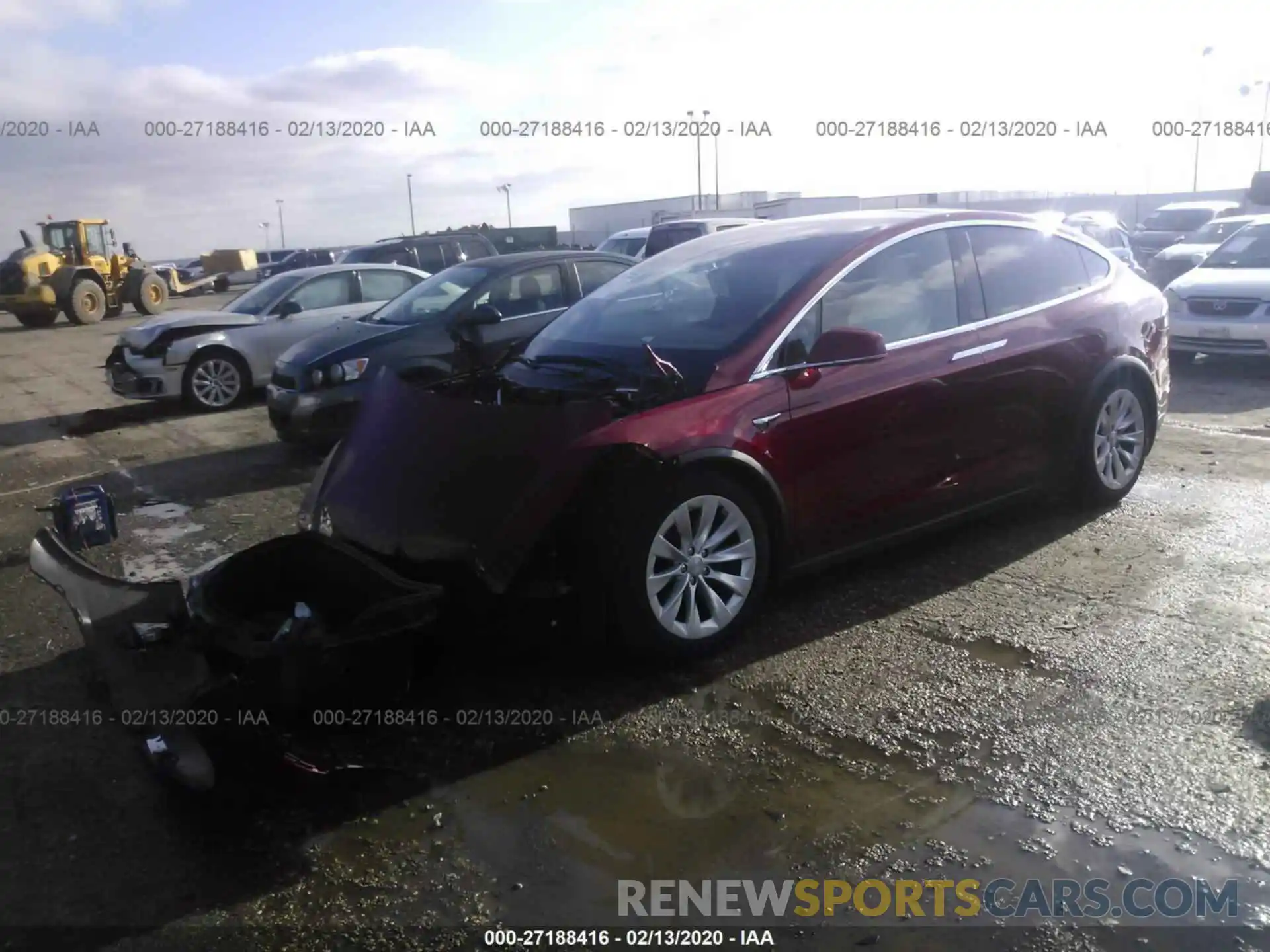 2 Photograph of a damaged car 5YJXCDE21KF154342 TESLA MODEL X 2019