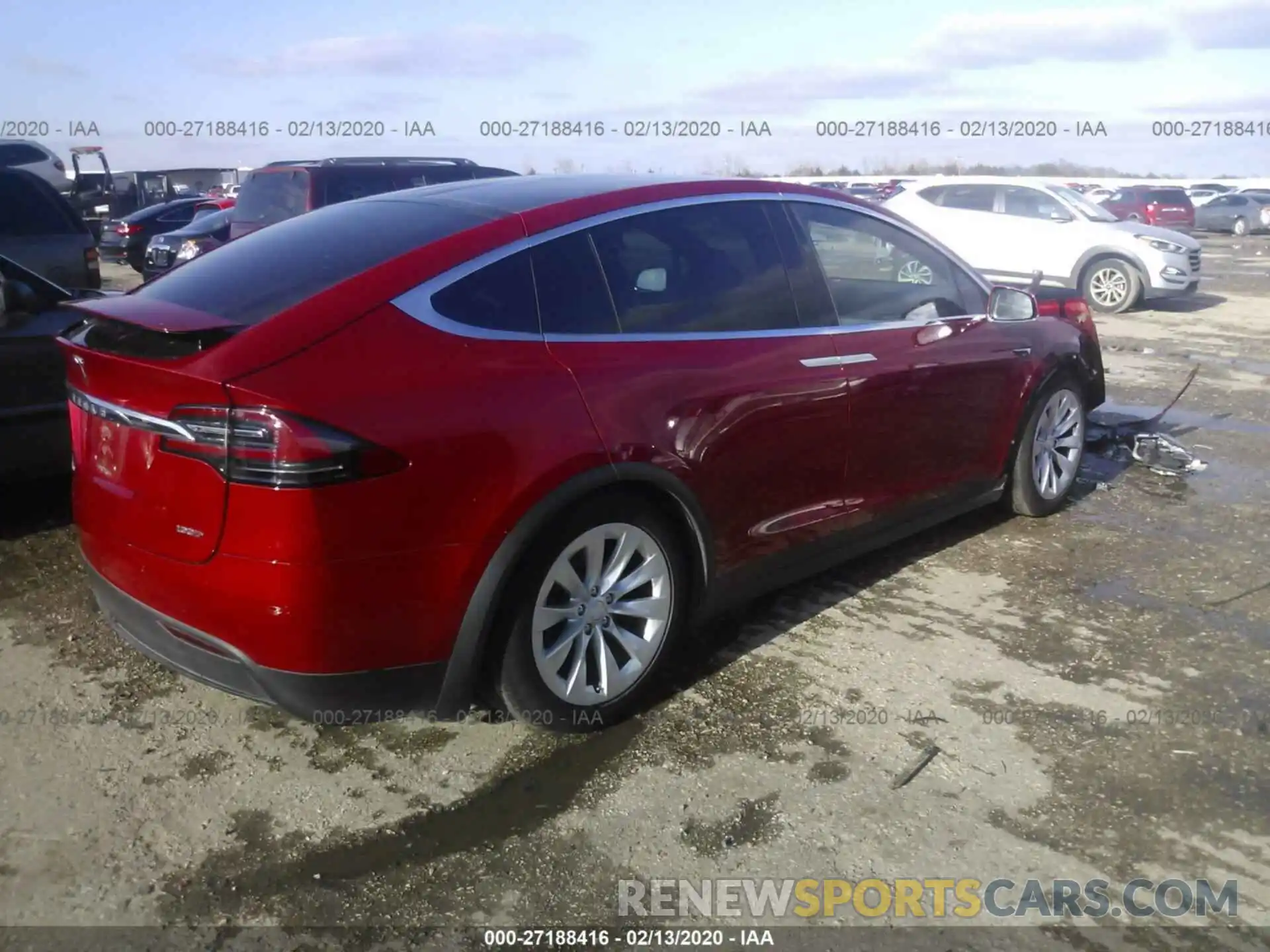 4 Фотография поврежденного автомобиля 5YJXCDE21KF154342 TESLA MODEL X 2019