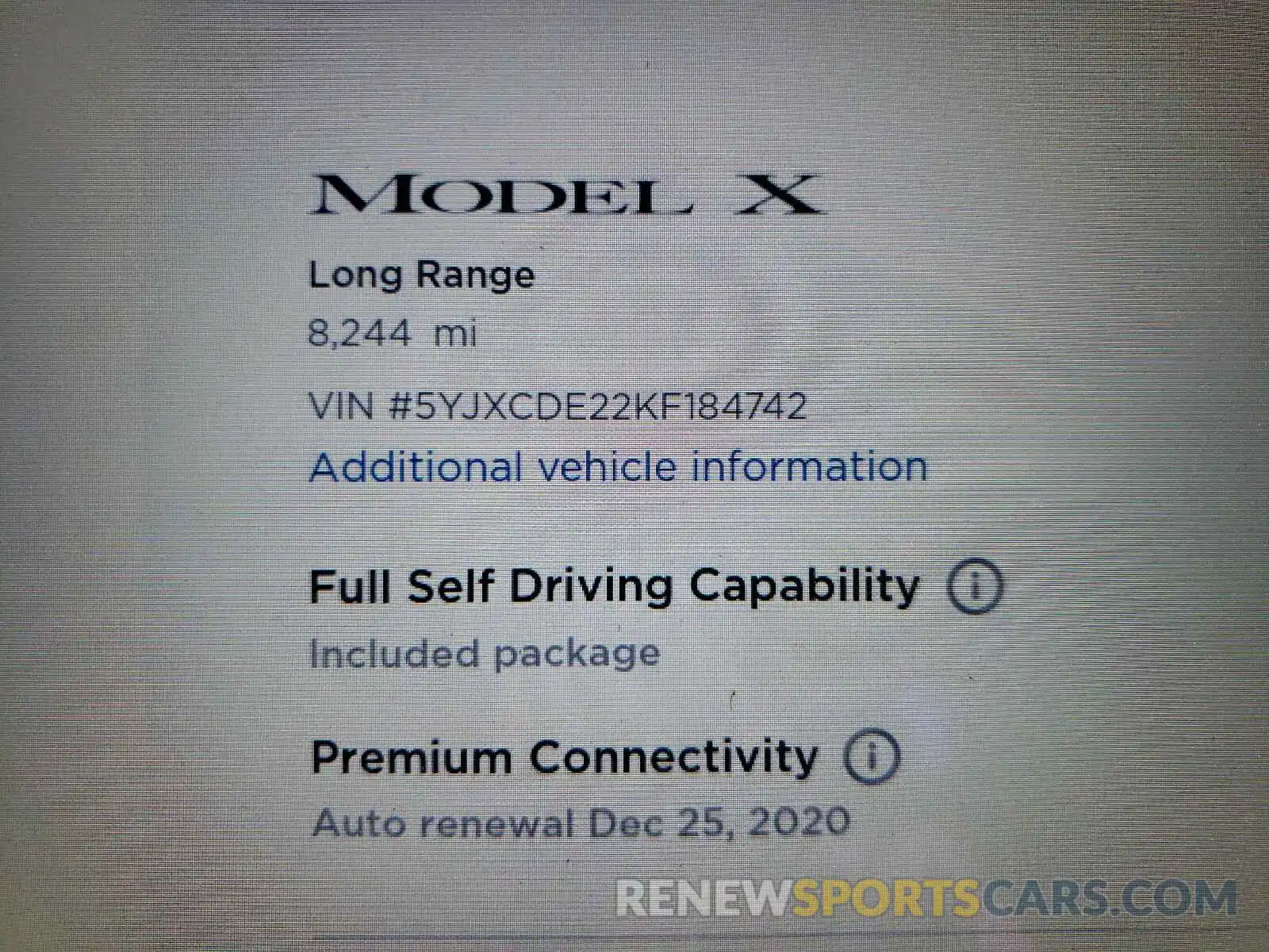 8 Photograph of a damaged car 5YJXCDE22KF184742 TESLA MODEL X 2019