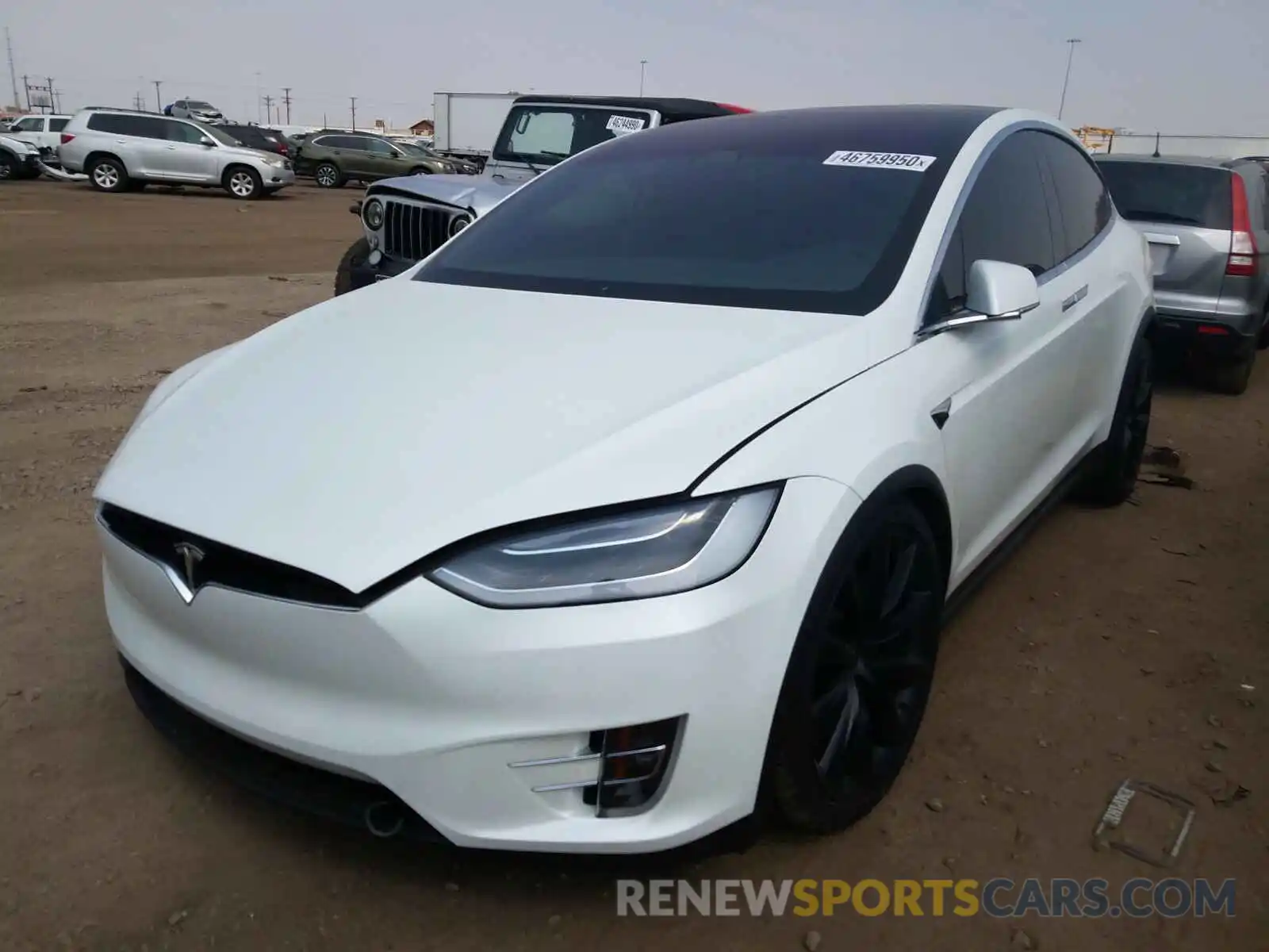 2 Photograph of a damaged car 5YJXCDE22KF207579 TESLA MODEL X 2019