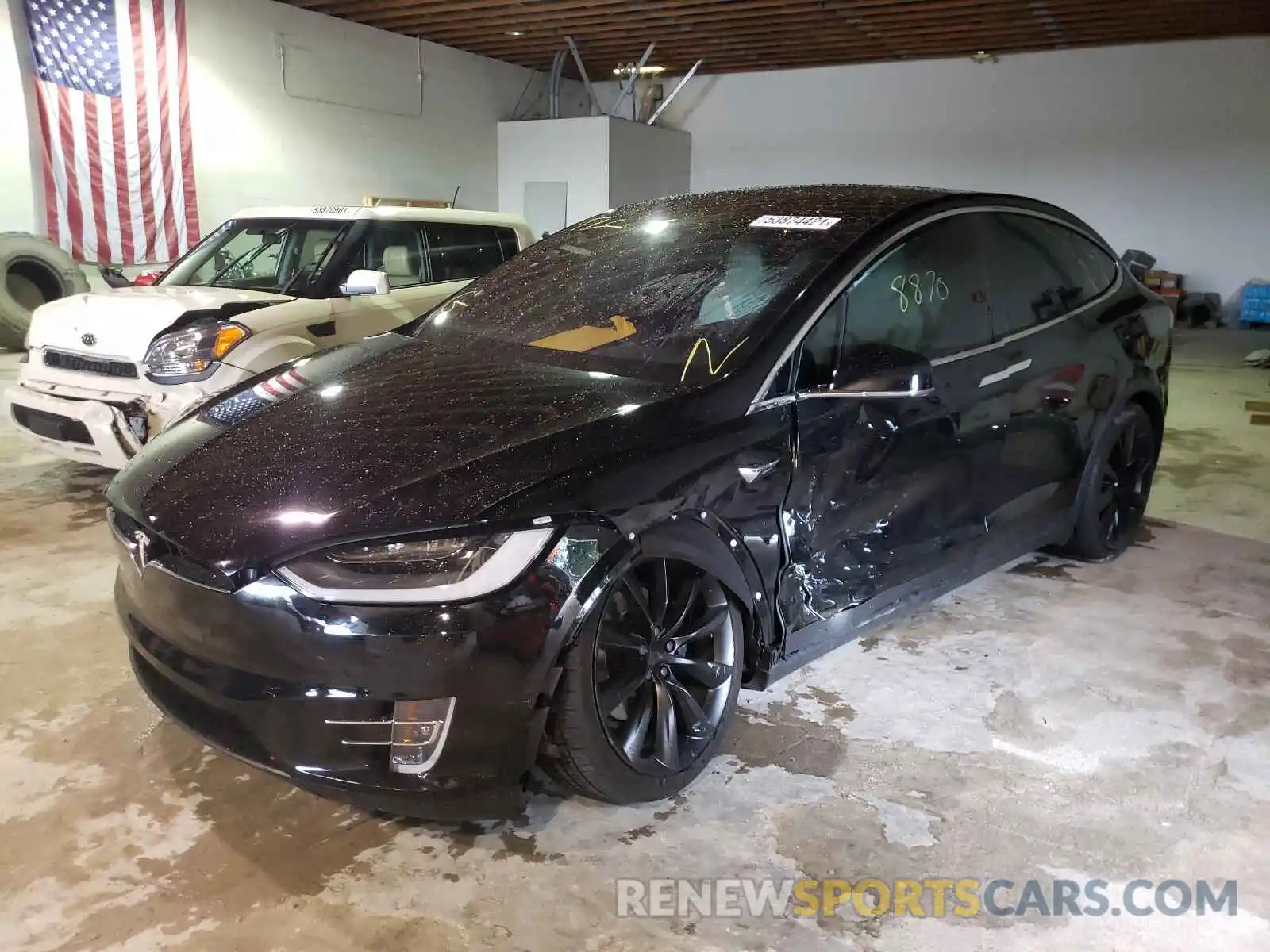 2 Photograph of a damaged car 5YJXCDE23KF150406 TESLA MODEL X 2019