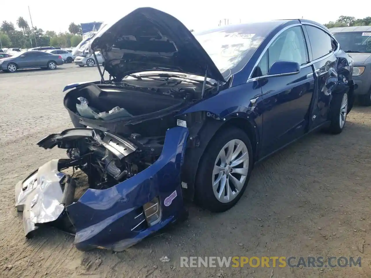 2 Photograph of a damaged car 5YJXCDE23KF180618 TESLA MODEL X 2019