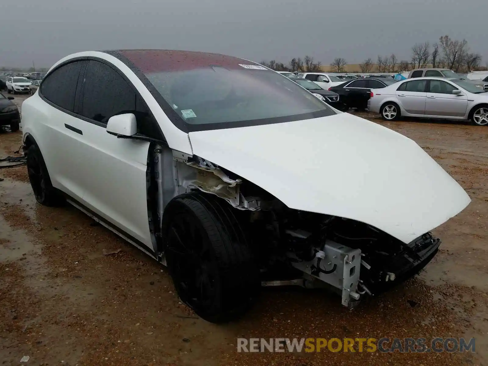 1 Photograph of a damaged car 5YJXCDE23KF189657 TESLA MODEL X 2019