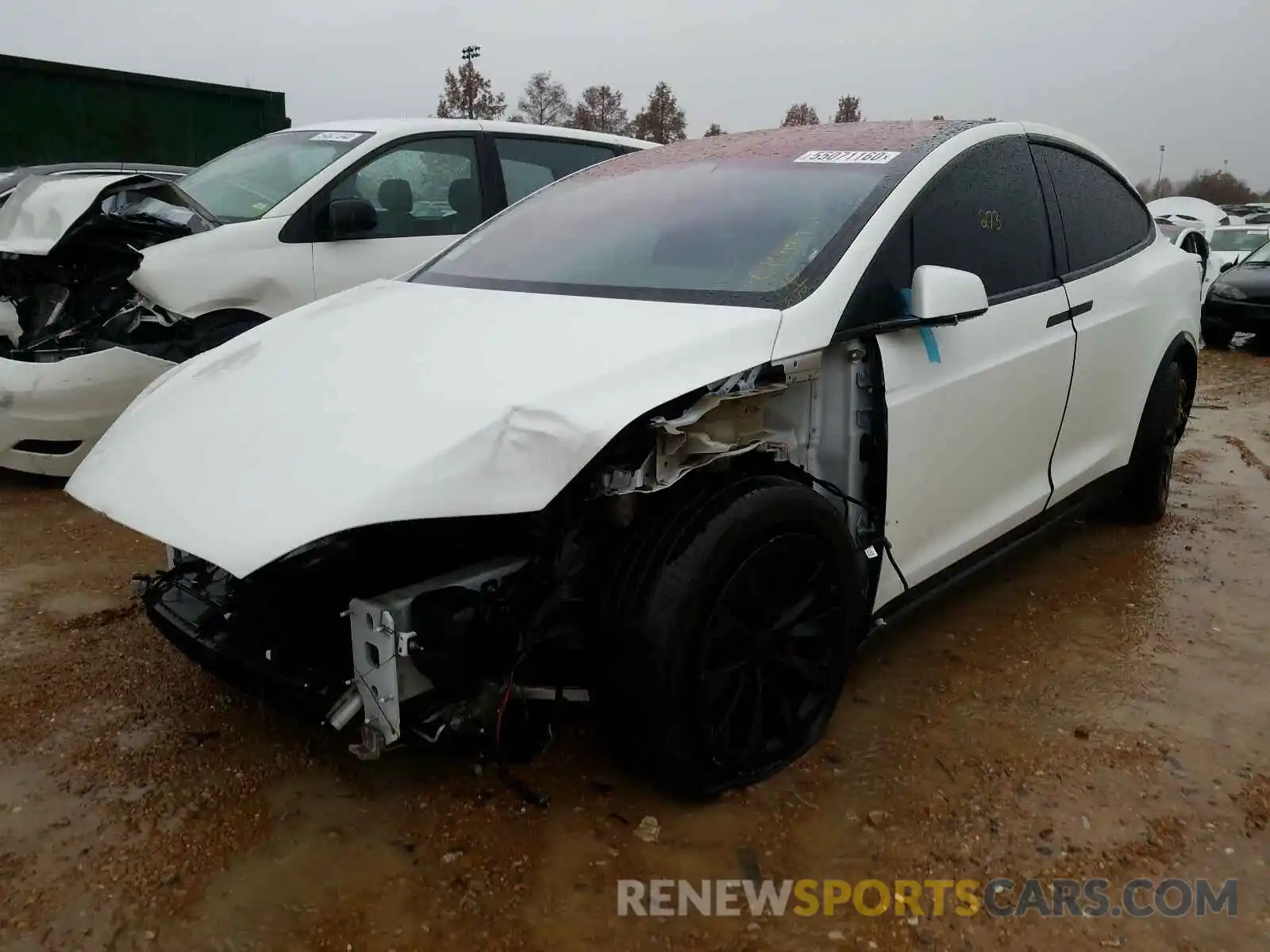 2 Photograph of a damaged car 5YJXCDE23KF189657 TESLA MODEL X 2019