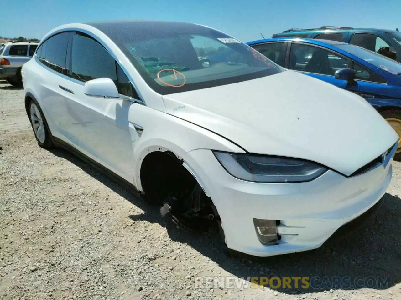 1 Фотография поврежденного автомобиля 5YJXCDE23KF206621 TESLA MODEL X 2019