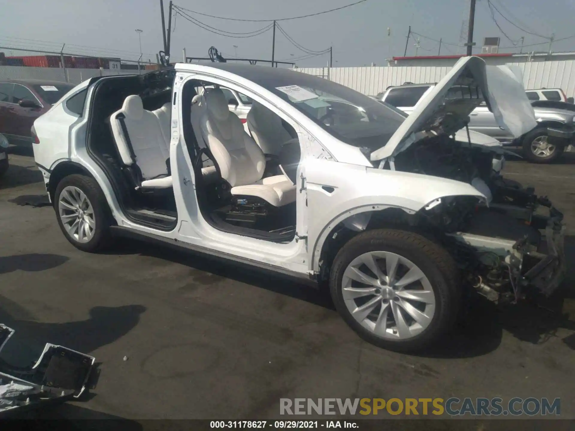 1 Photograph of a damaged car 5YJXCDE23KF207588 TESLA MODEL X 2019