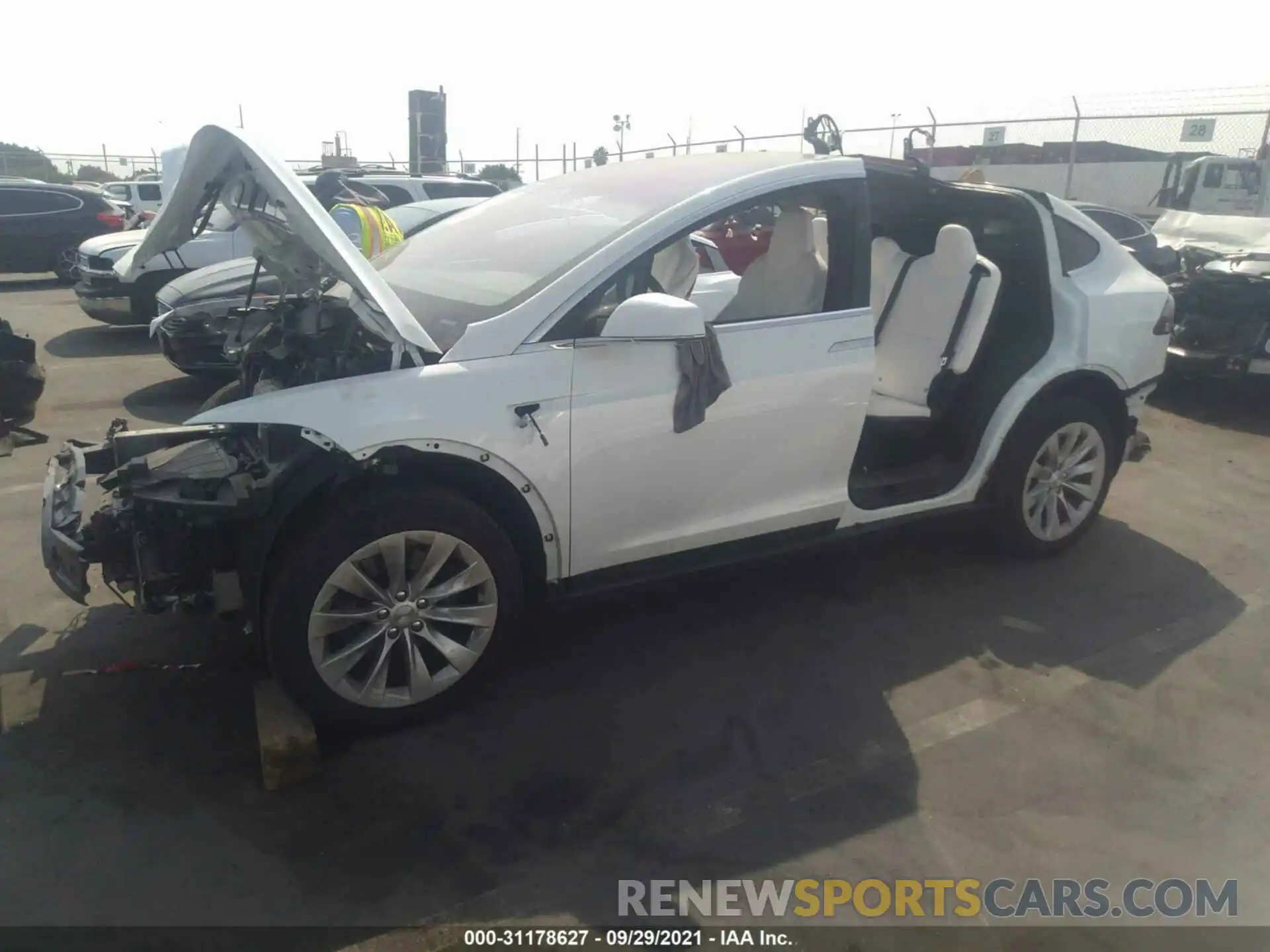 2 Photograph of a damaged car 5YJXCDE23KF207588 TESLA MODEL X 2019