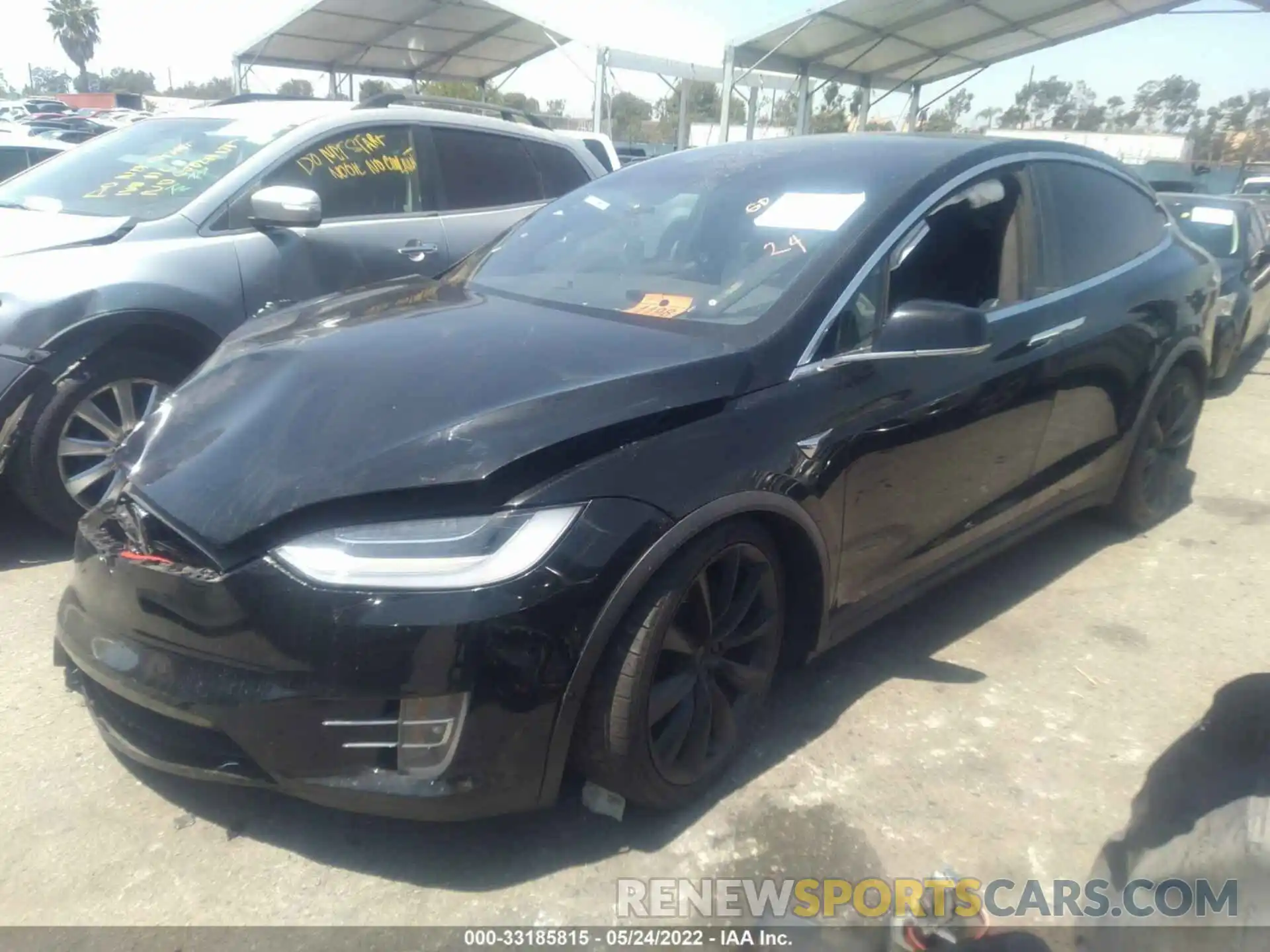 2 Photograph of a damaged car 5YJXCDE24KF180885 TESLA MODEL X 2019