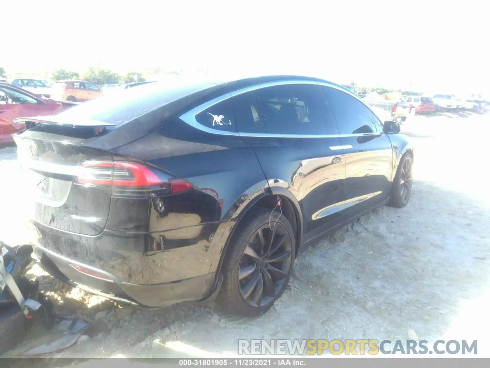 4 Фотография поврежденного автомобиля 5YJXCDE25KF185724 TESLA MODEL X 2019