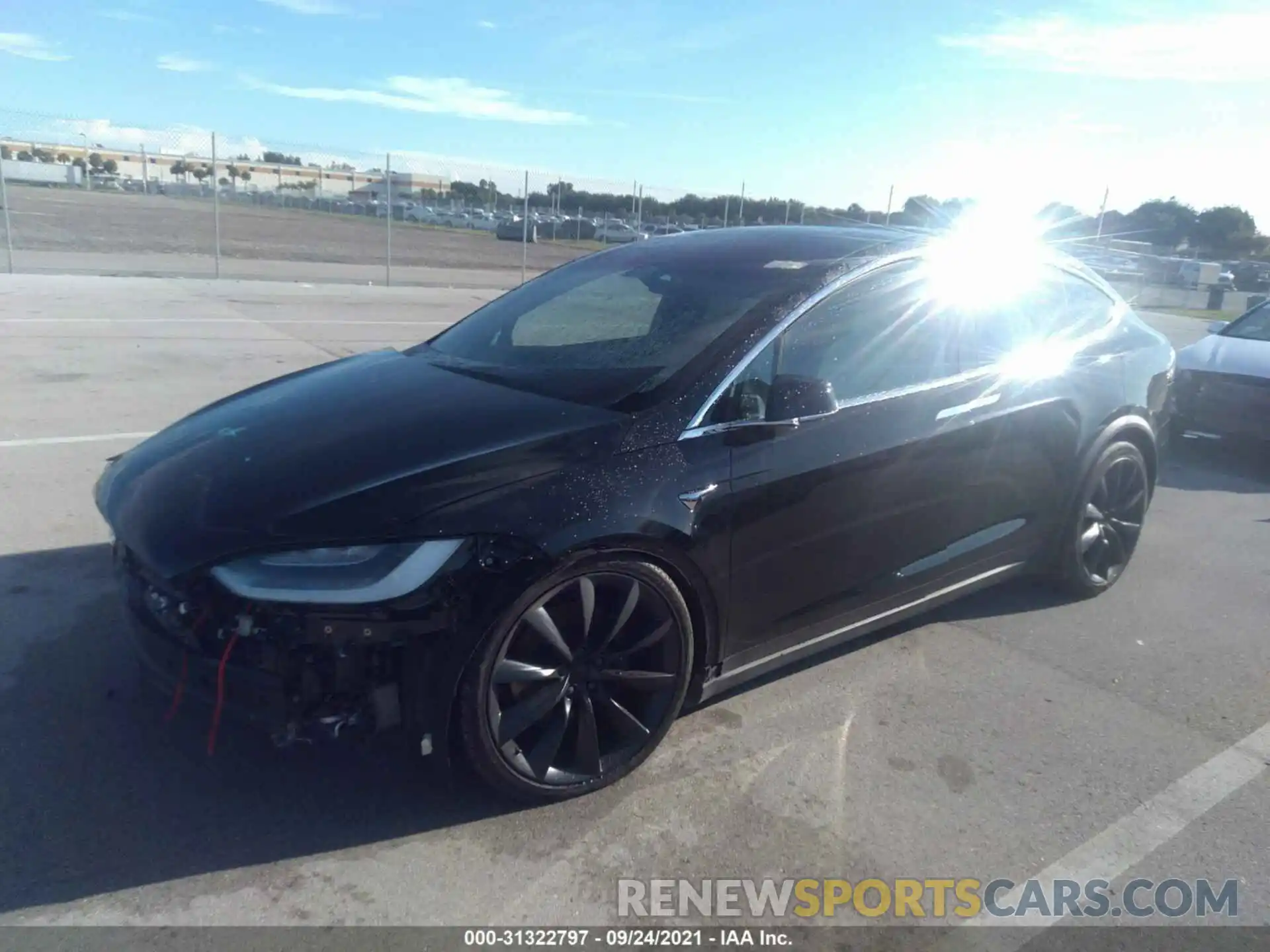 2 Photograph of a damaged car 5YJXCDE26KF187790 TESLA MODEL X 2019