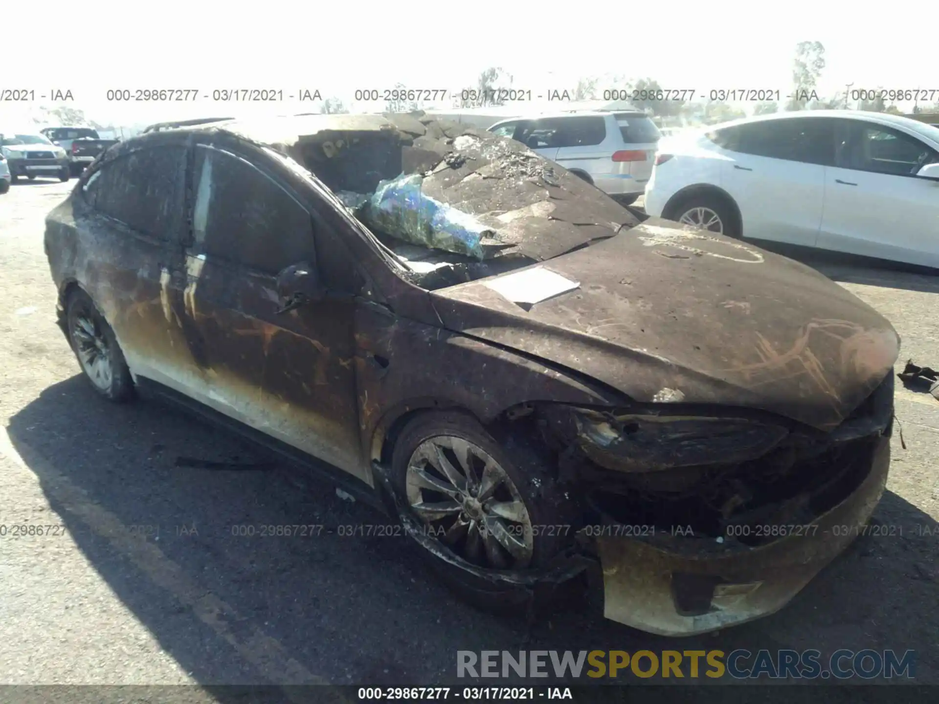 1 Photograph of a damaged car 5YJXCDE27KF184994 TESLA MODEL X 2019