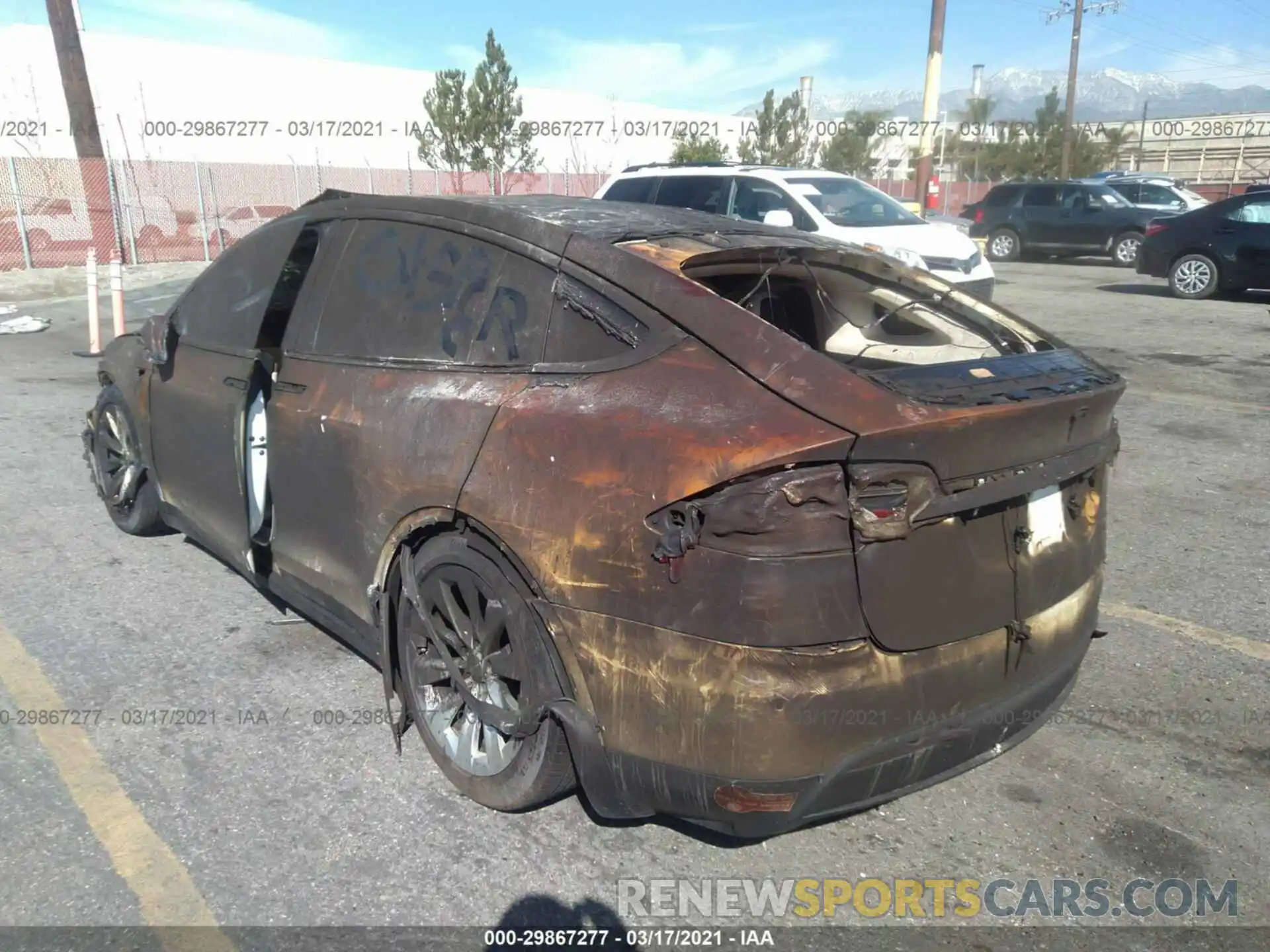 3 Photograph of a damaged car 5YJXCDE27KF184994 TESLA MODEL X 2019