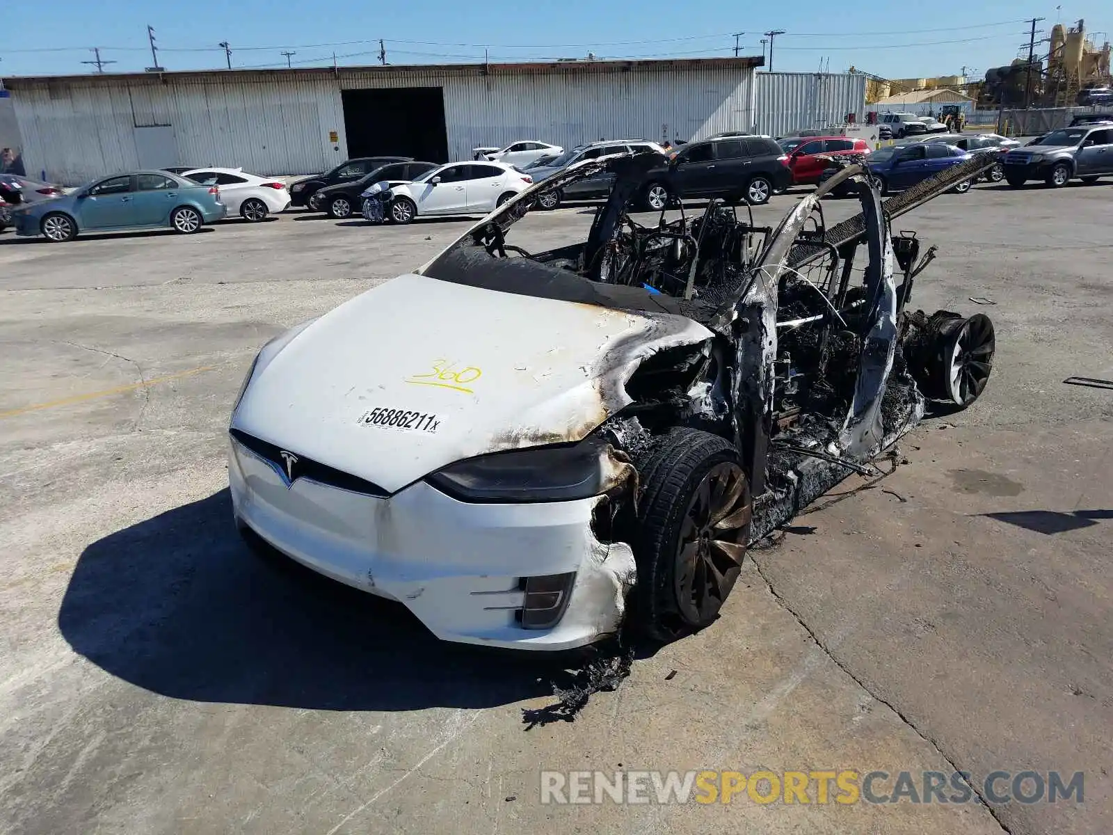 2 Photograph of a damaged car 5YJXCDE28KF149400 TESLA MODEL X 2019