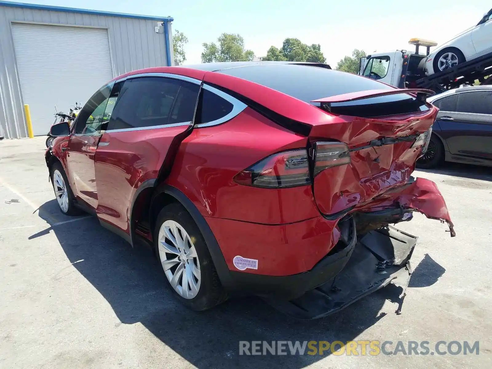 3 Photograph of a damaged car 5YJXCDE28KF184745 TESLA MODEL X 2019