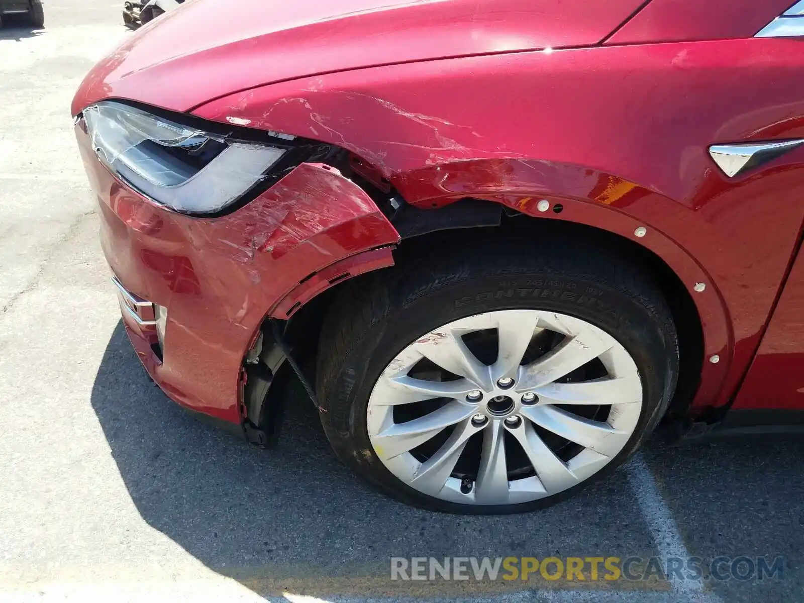 9 Photograph of a damaged car 5YJXCDE28KF184745 TESLA MODEL X 2019