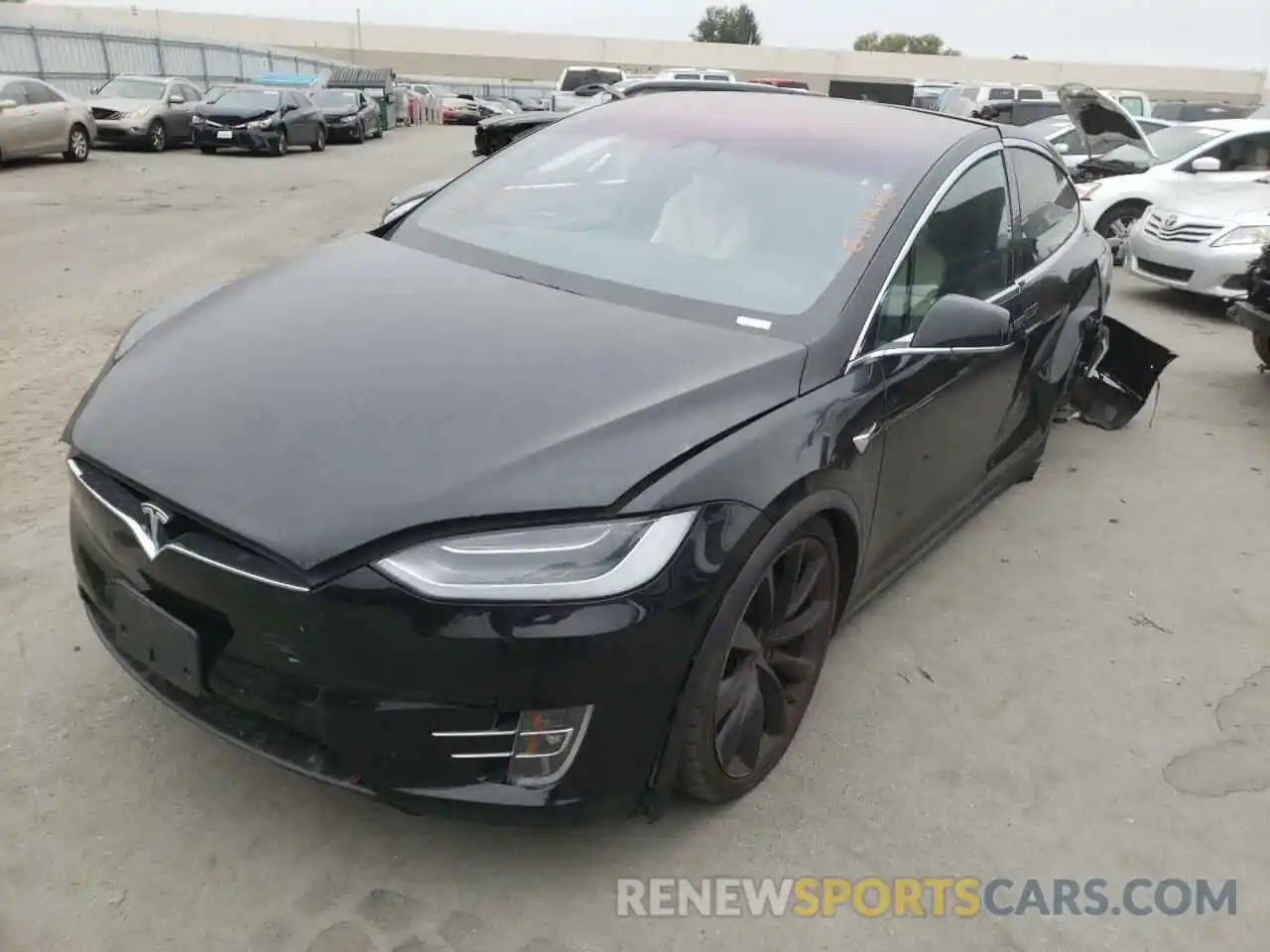 2 Photograph of a damaged car 5YJXCDE28KF187094 TESLA MODEL X 2019