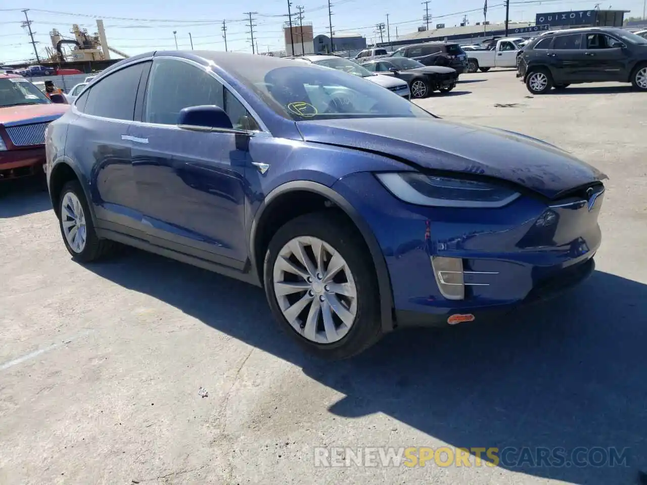 1 Фотография поврежденного автомобиля 5YJXCDE28KF213676 TESLA MODEL X 2019