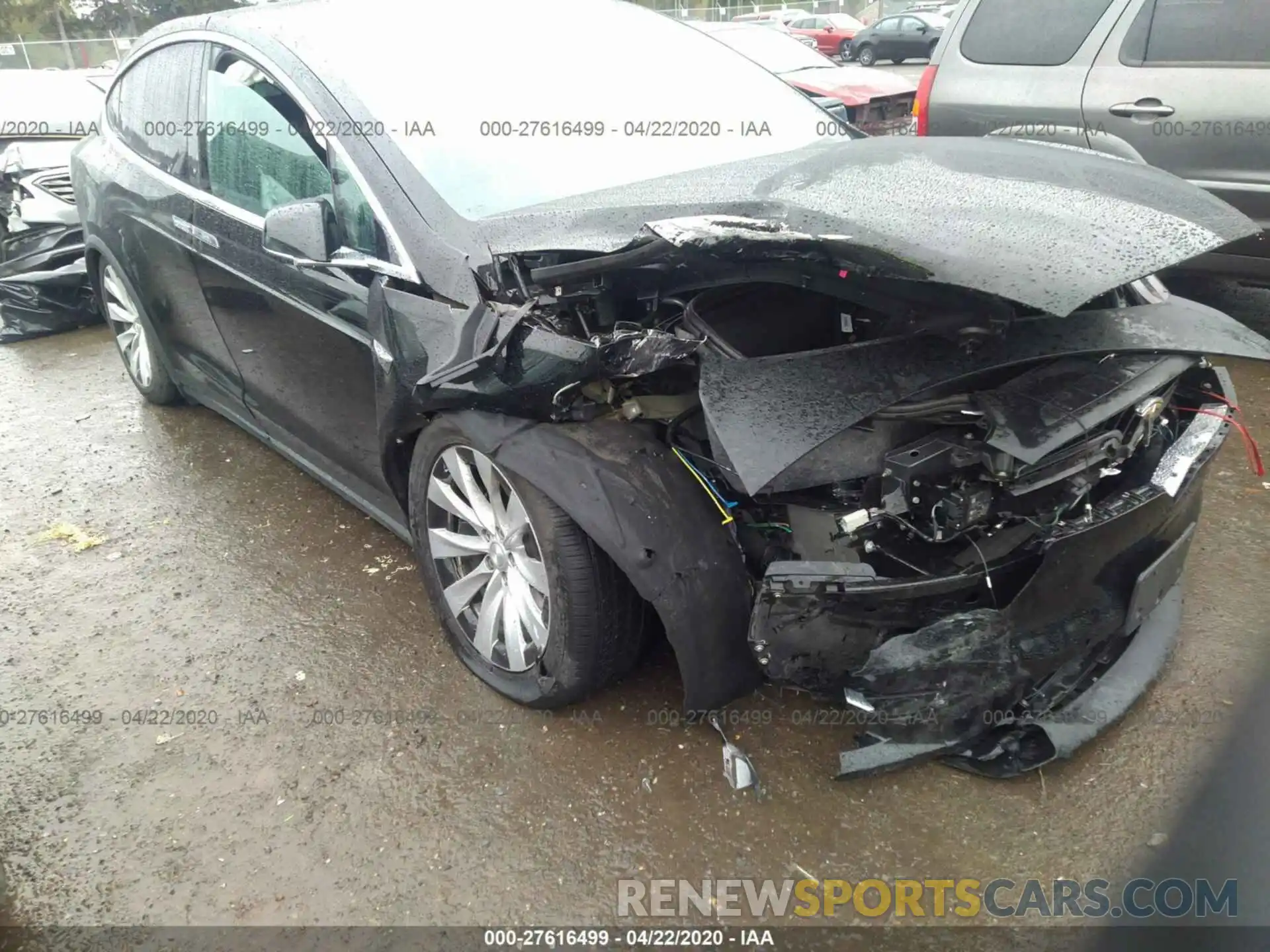 1 Photograph of a damaged car 5YJXCDE29KF162978 TESLA MODEL X 2019