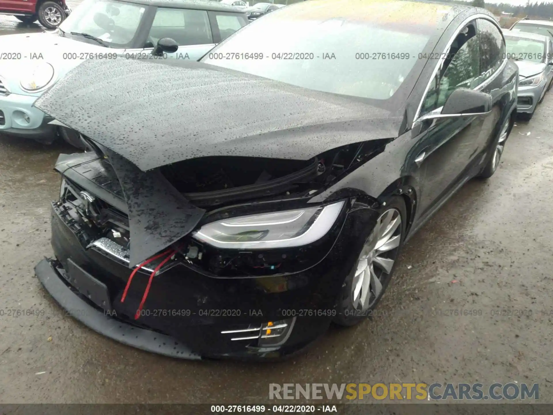 2 Photograph of a damaged car 5YJXCDE29KF162978 TESLA MODEL X 2019