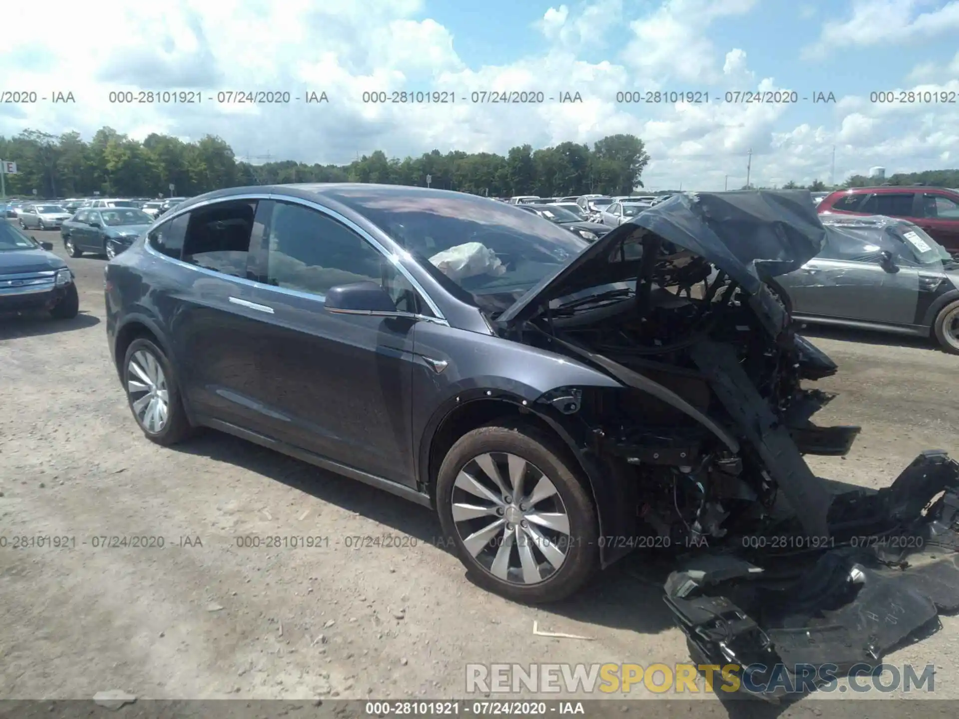 1 Photograph of a damaged car 5YJXCDE29KF180686 TESLA MODEL X 2019