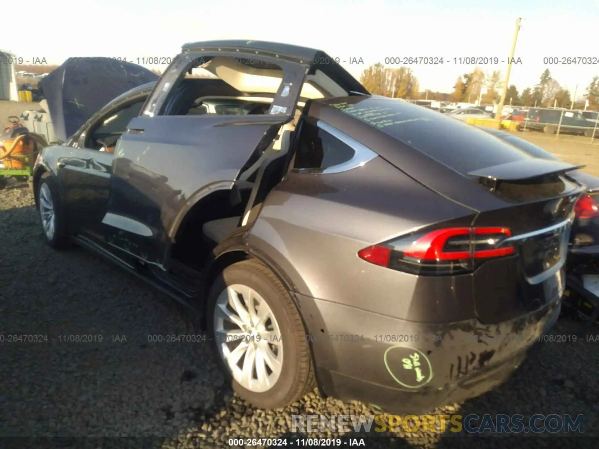 3 Photograph of a damaged car 5YJXCDE29KF182762 TESLA MODEL X 2019