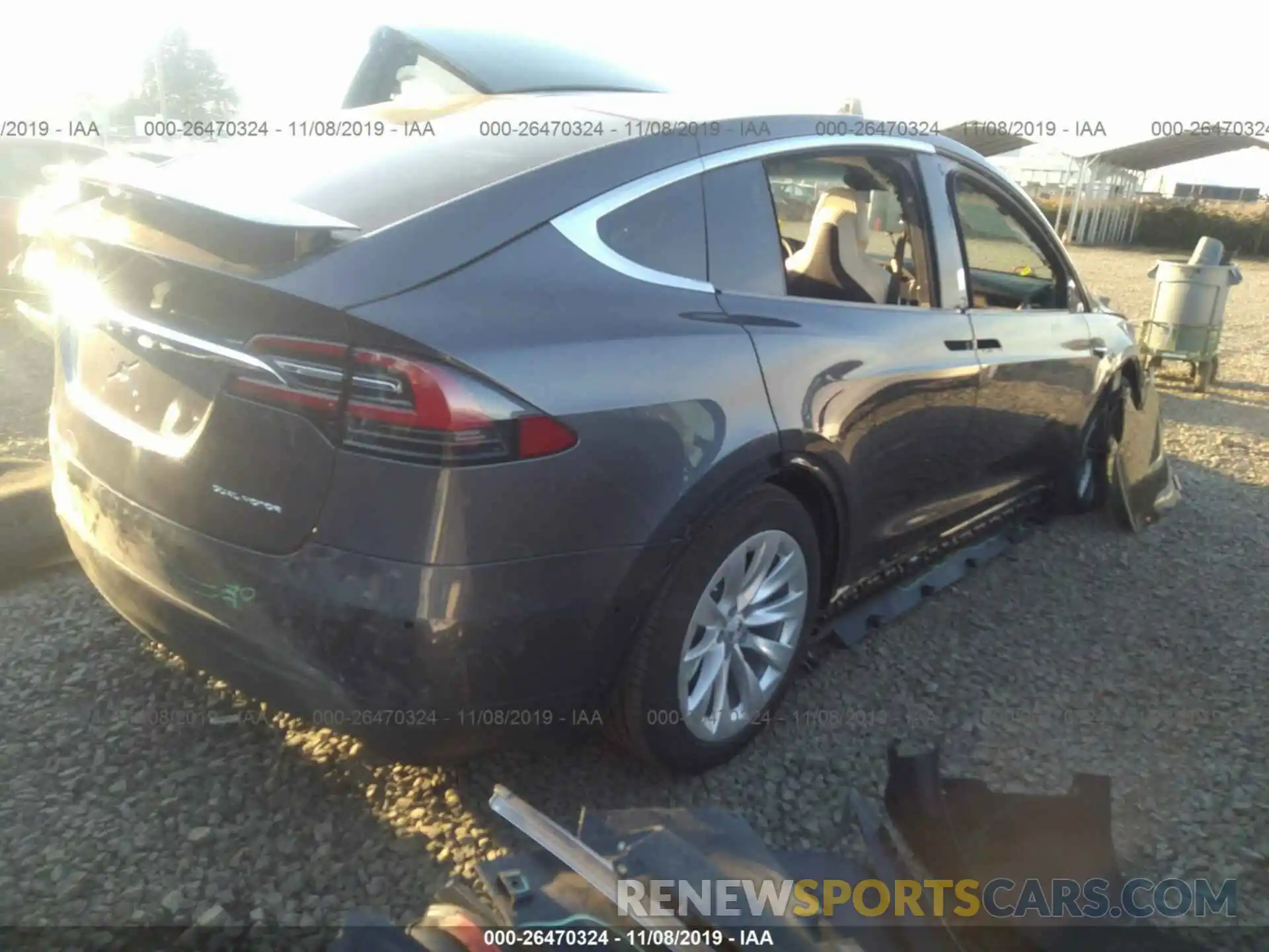 4 Фотография поврежденного автомобиля 5YJXCDE29KF182762 TESLA MODEL X 2019