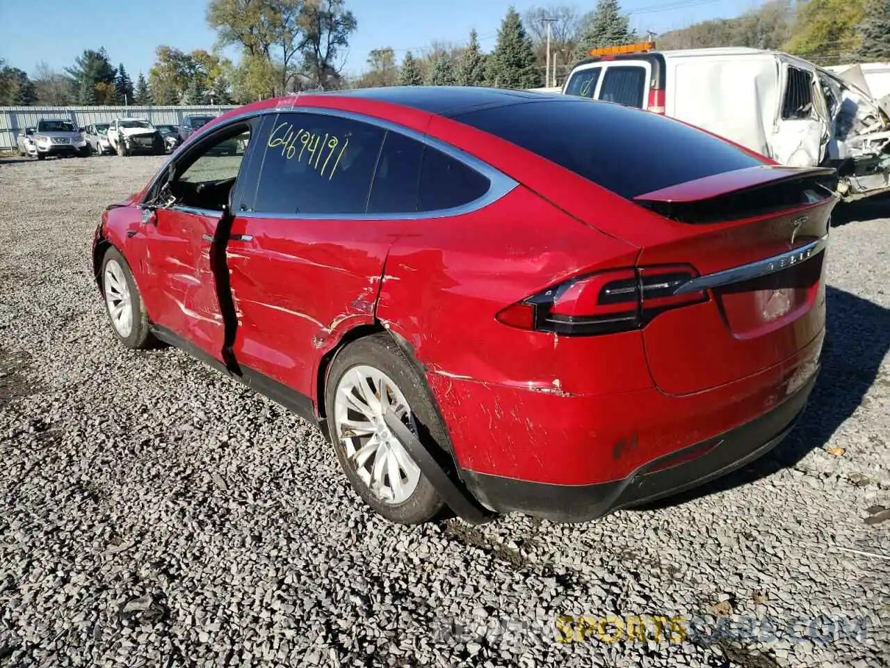 3 Фотография поврежденного автомобиля 5YJXCDE29KF208549 TESLA MODEL X 2019