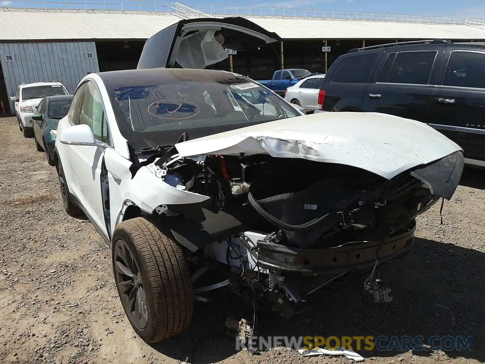 1 Photograph of a damaged car 5YJXCDE2XKF141640 TESLA MODEL X 2019